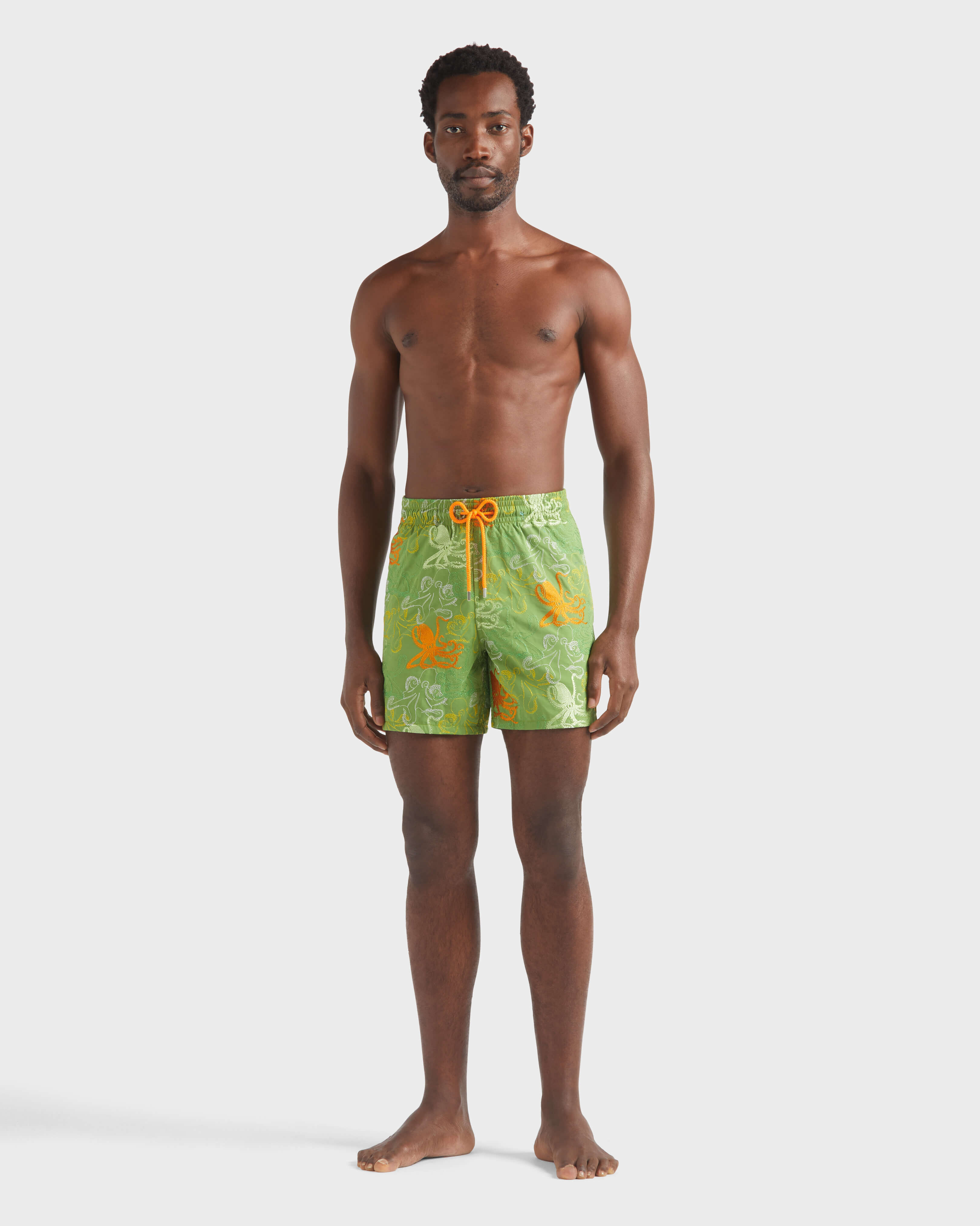 Maillot de bain homme brodé Octopussy - Edition Limitée CAMOUPLAGE frontworn view