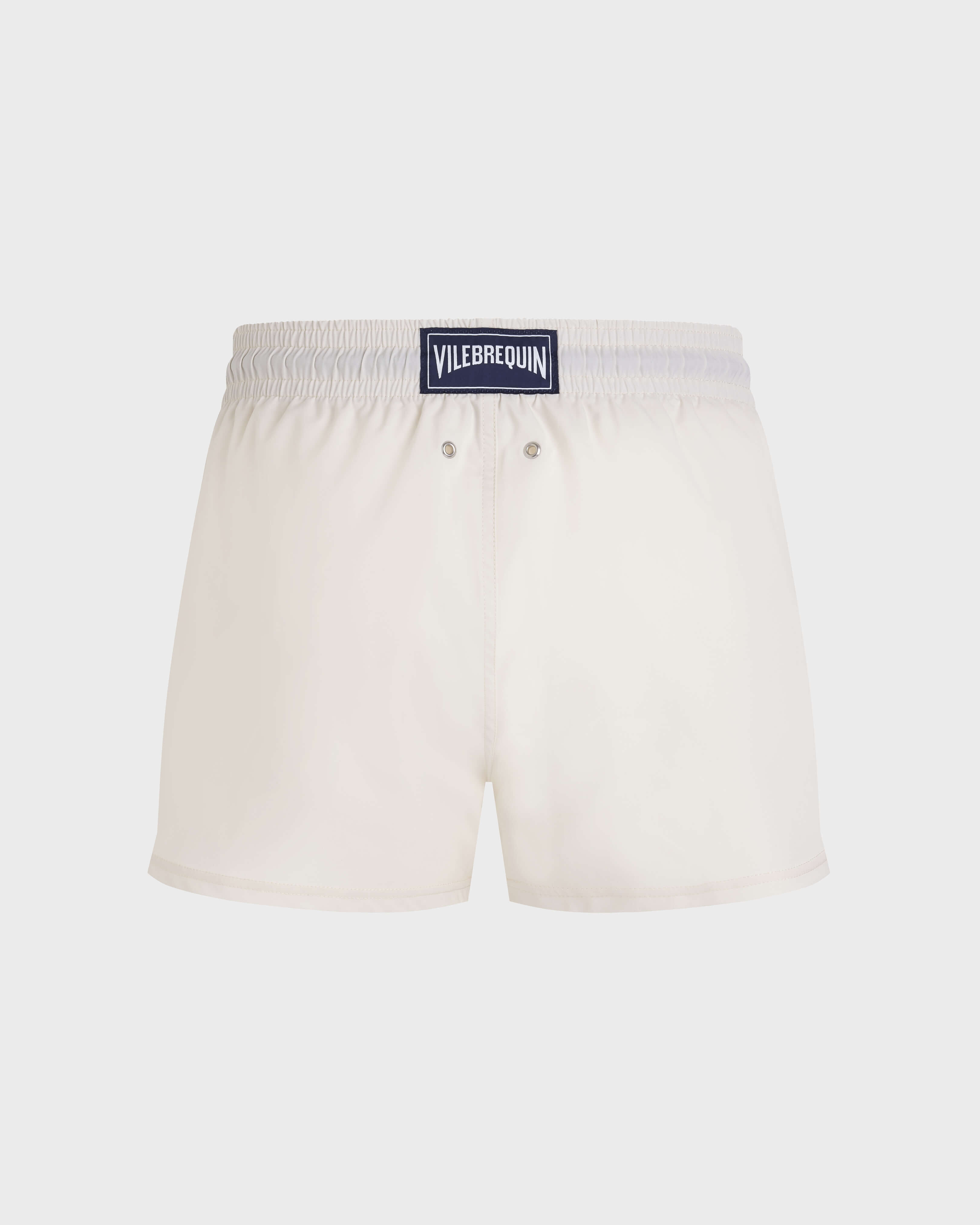 Men Swimwear Short and Fitted Stretch Solid BRUME back view