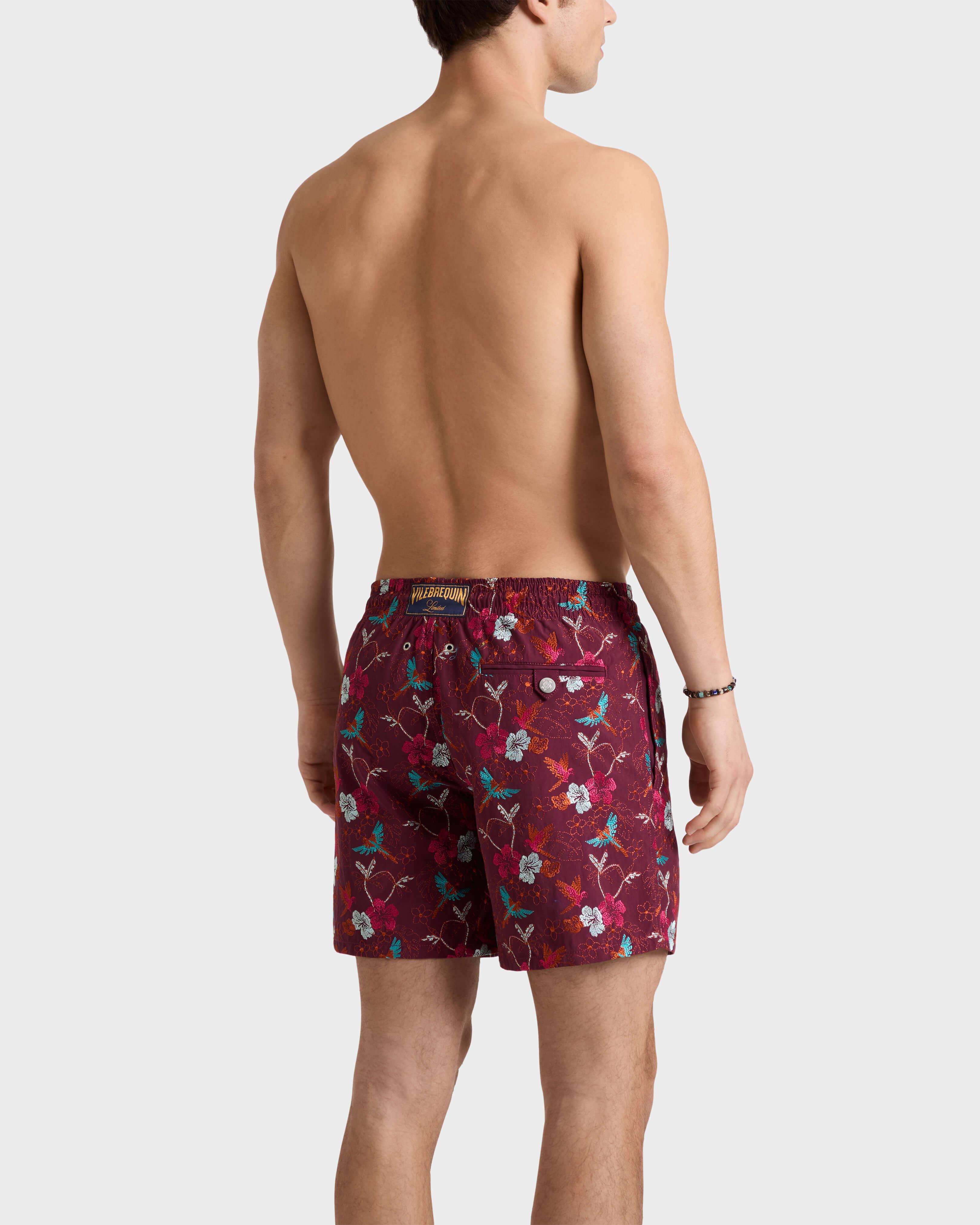 Bañador con bordado Salvador para hombre - Edición limitada BACCHUS backworn view