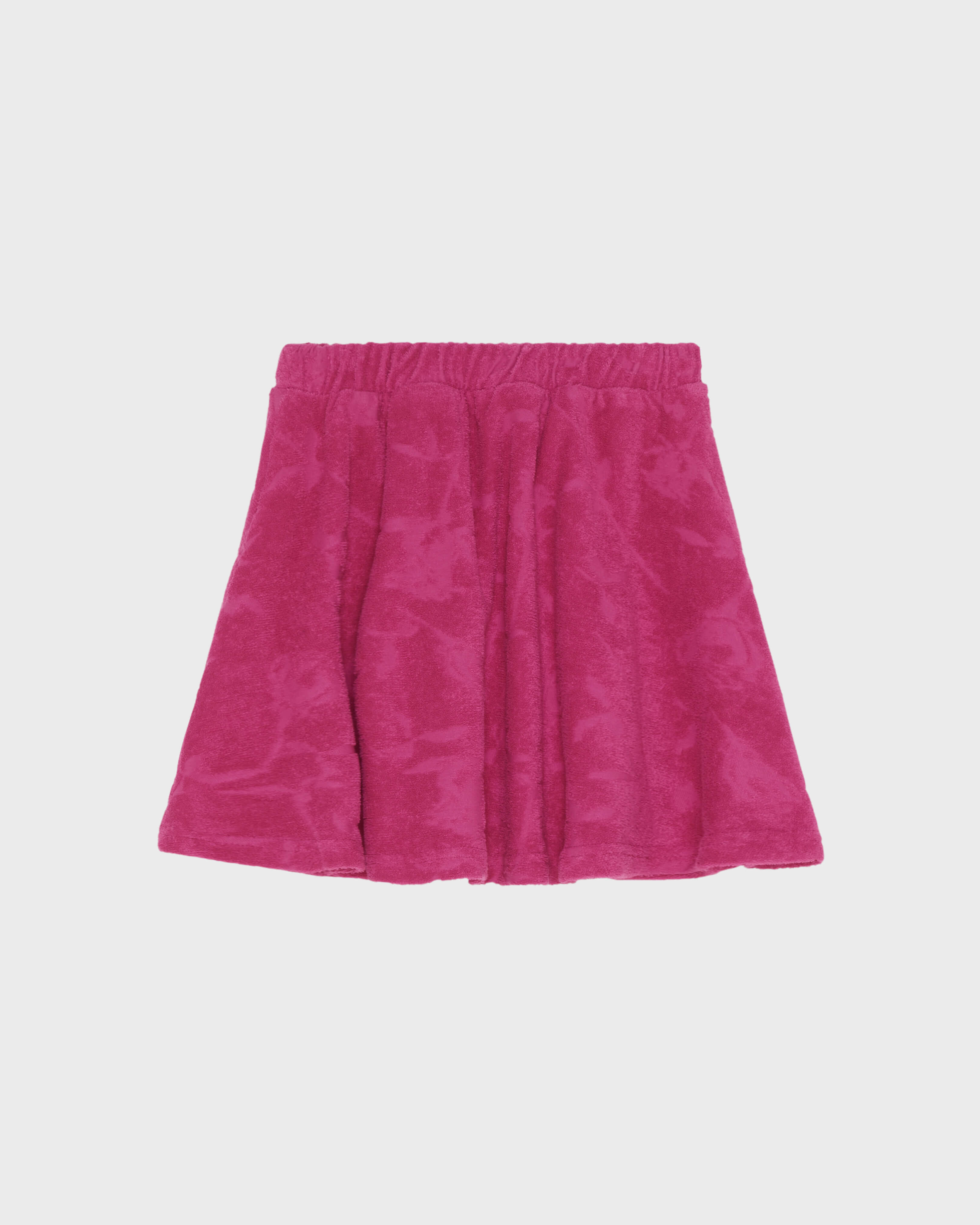 Falda de tejido terry con motivo jacquard Roses para niña MORADO back view