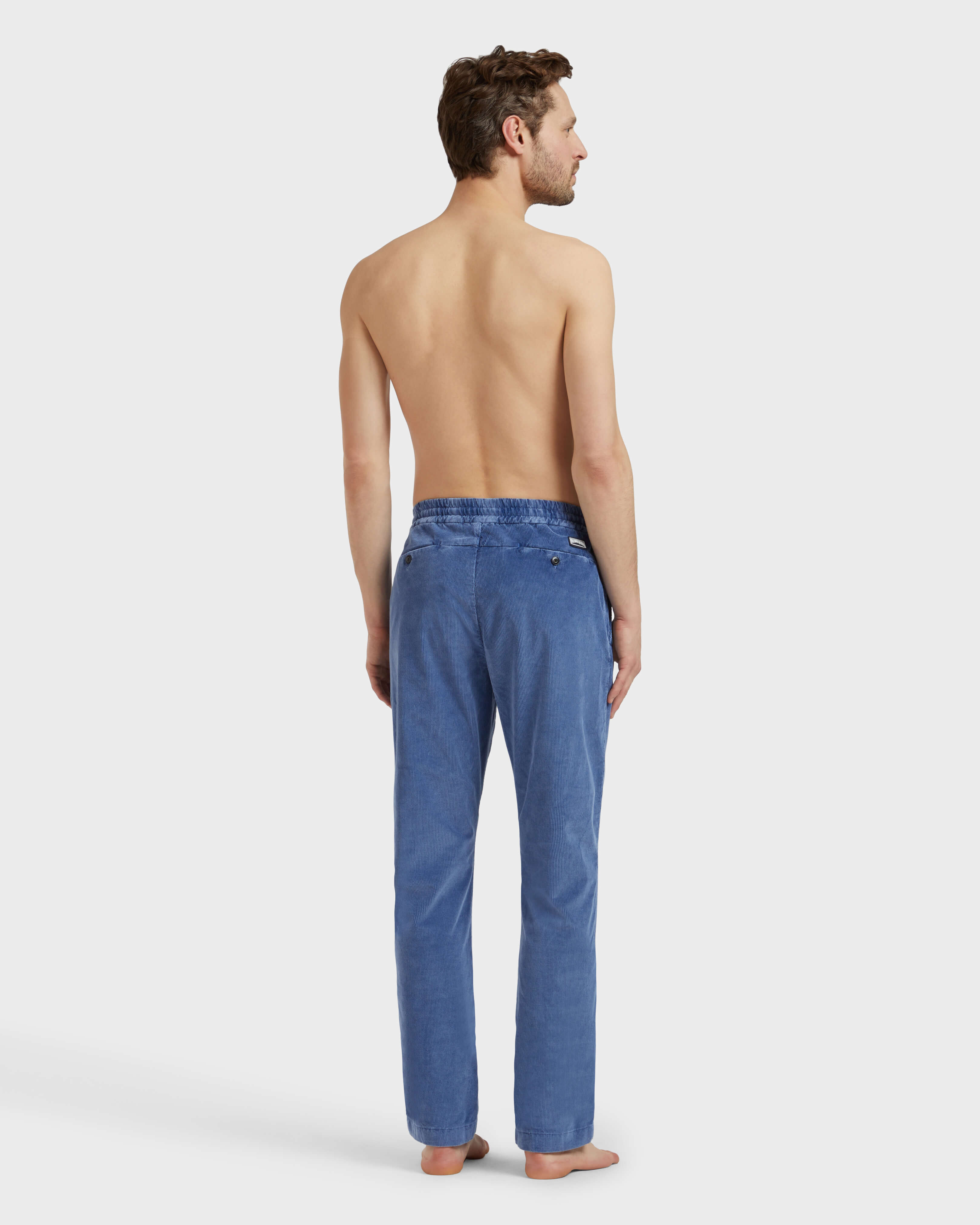 Men Elastic Waist Pants Velvet MARRAKECH backworn view