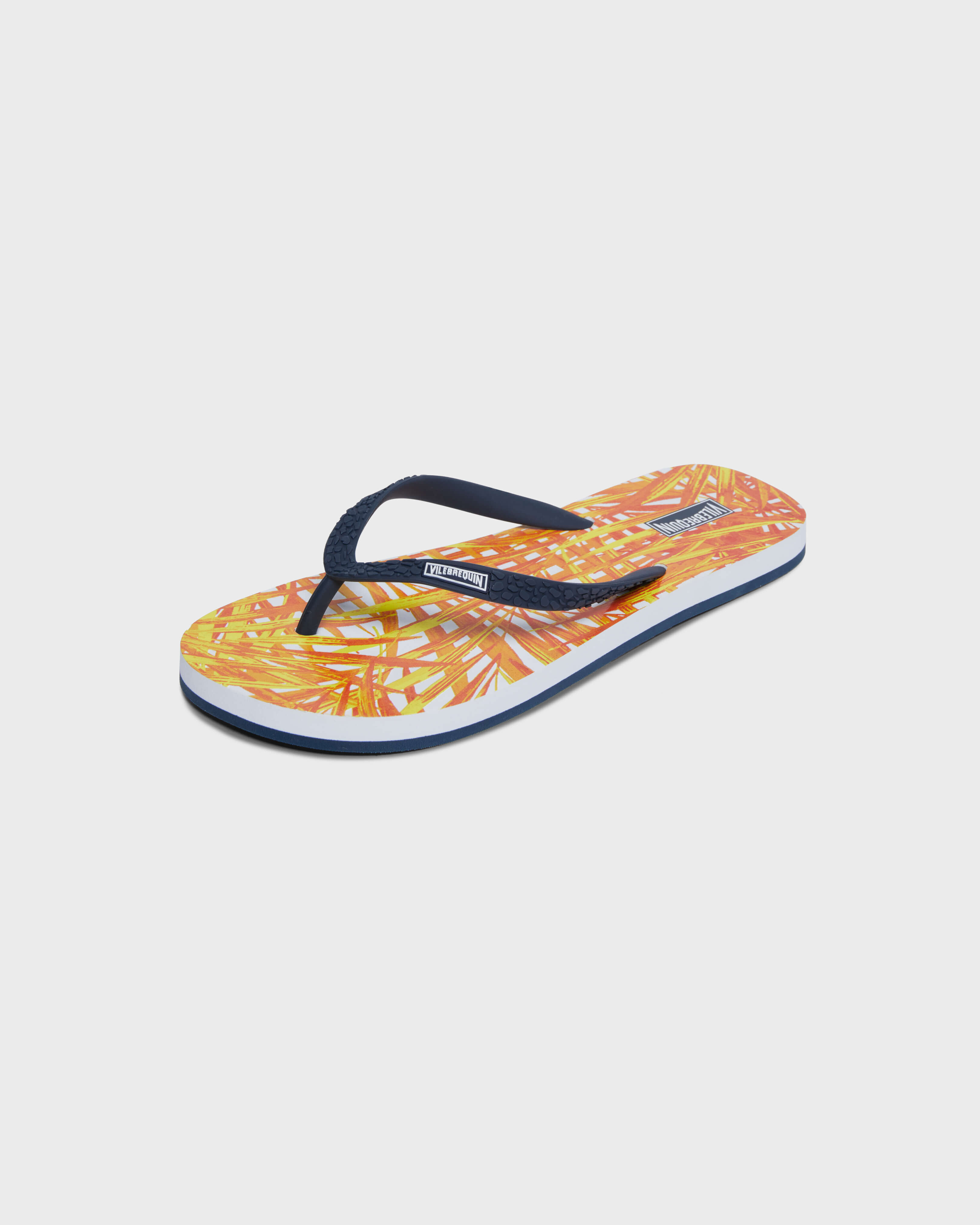 Women Beach Flip Flops Palm Leaves MANGO back view