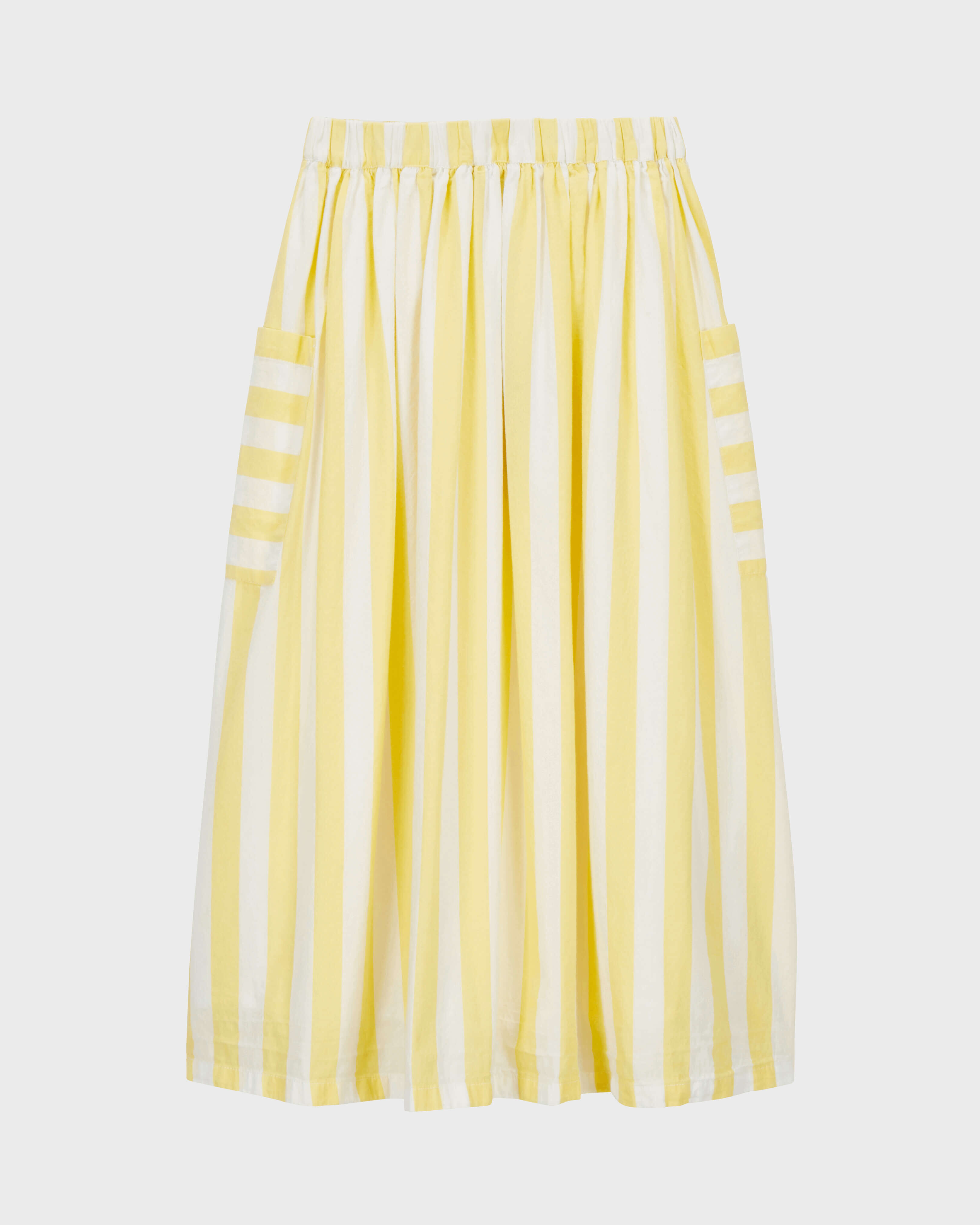 Falda larga a rayas para niña SUNFLOWER back view