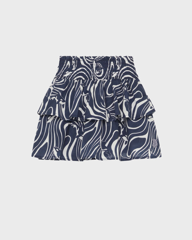 Vilebrequin - Girls Elastic Waist Skirt Orcas - Skirt - Gallina - Blue - Size 12