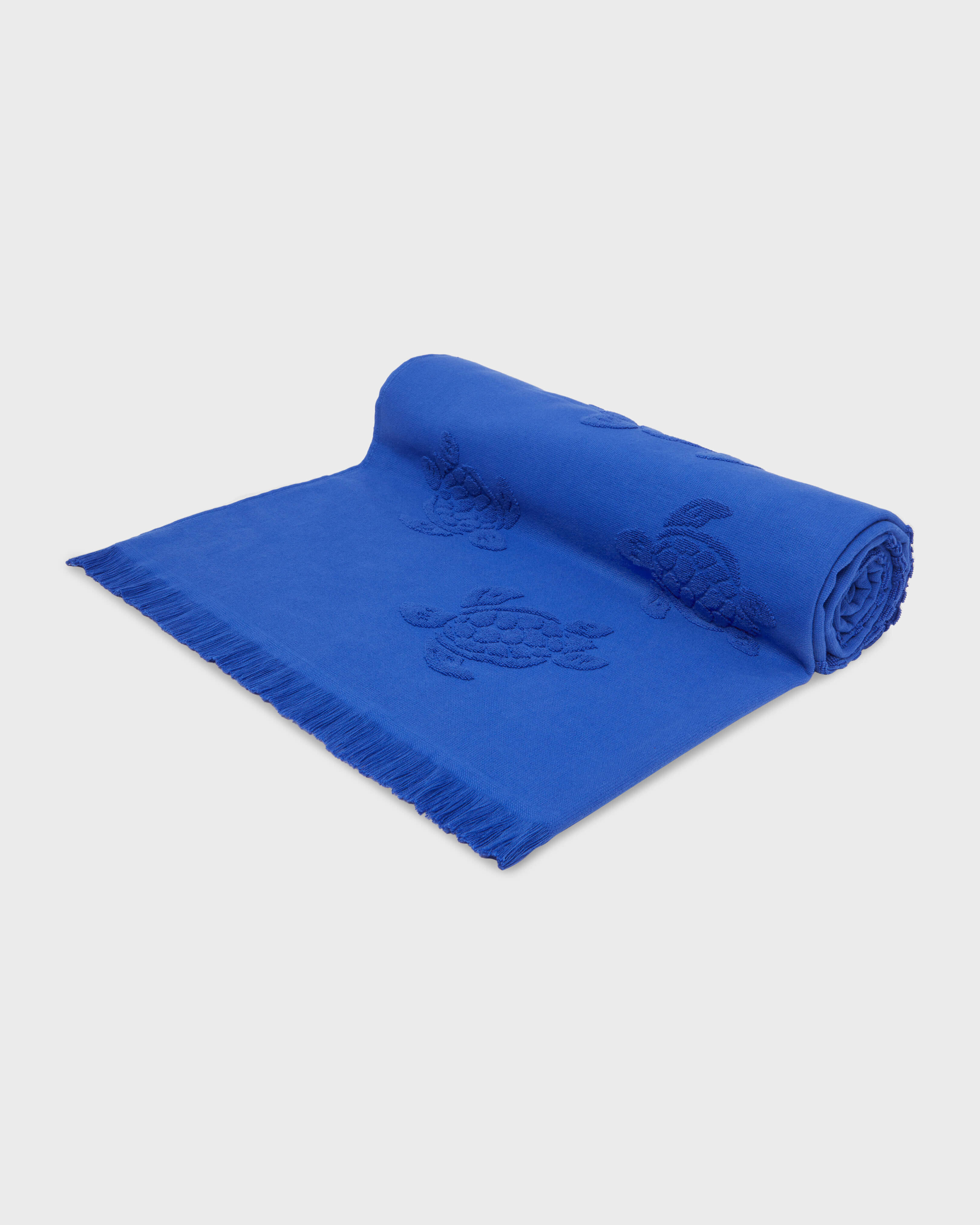 Beach Fouta in Organic Cotton Turtles Jacquard MARRAKECH supp4 view