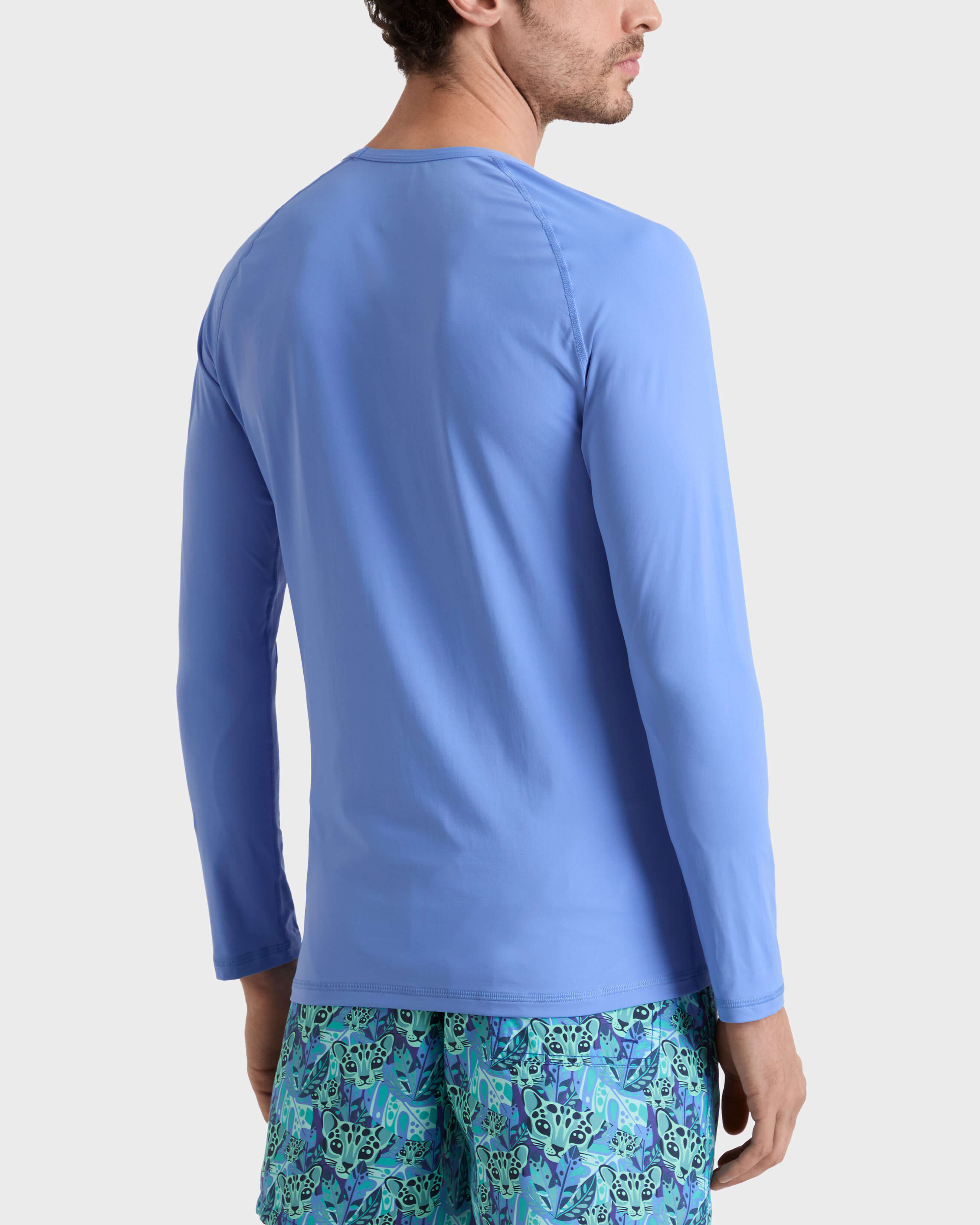 Langärmeliger Turtle Rashguard mit UV-Schutz für Herren TRINIDAD backworn view
