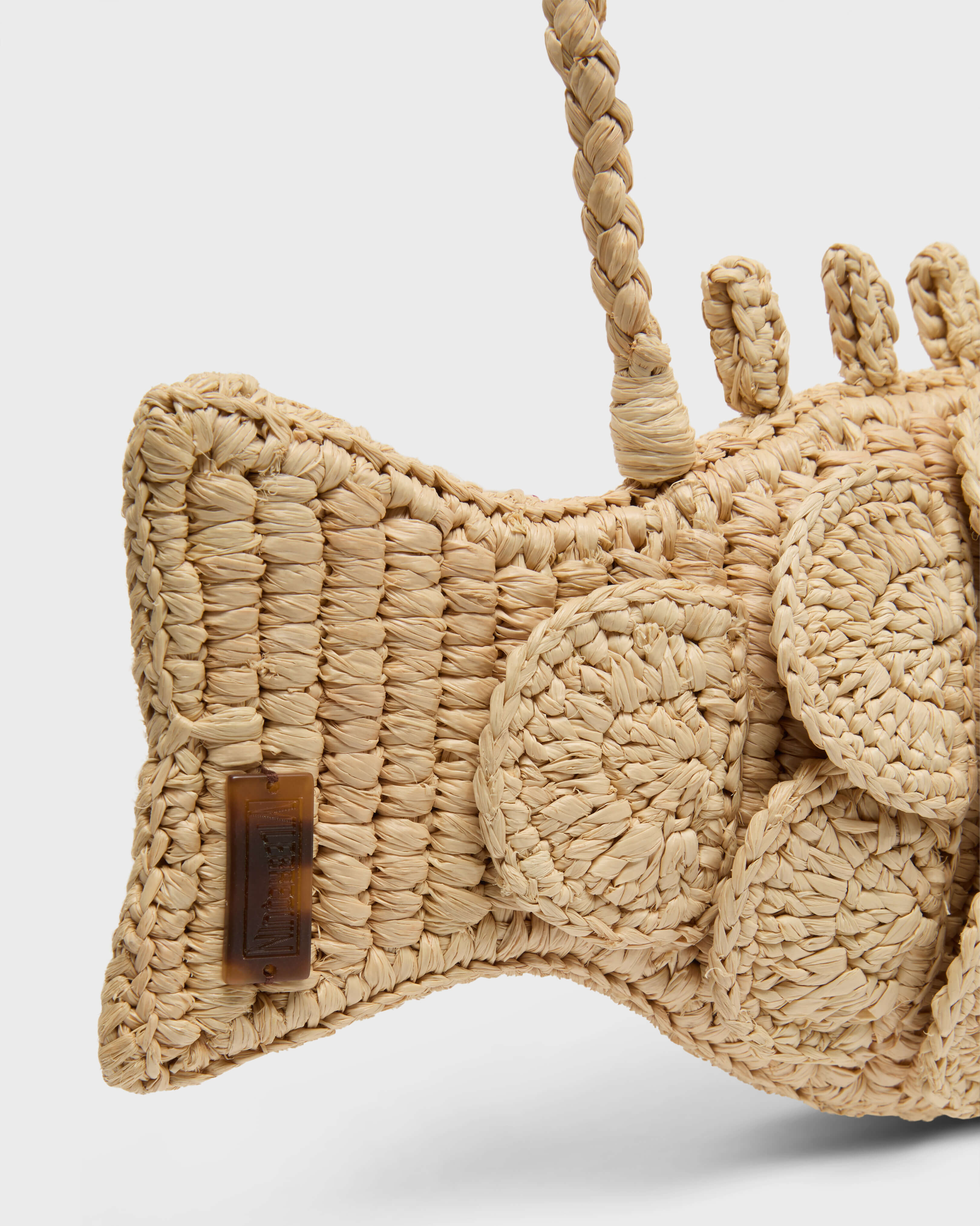 Women Raffia Small Fish Handbag NATURAL supp4 view
