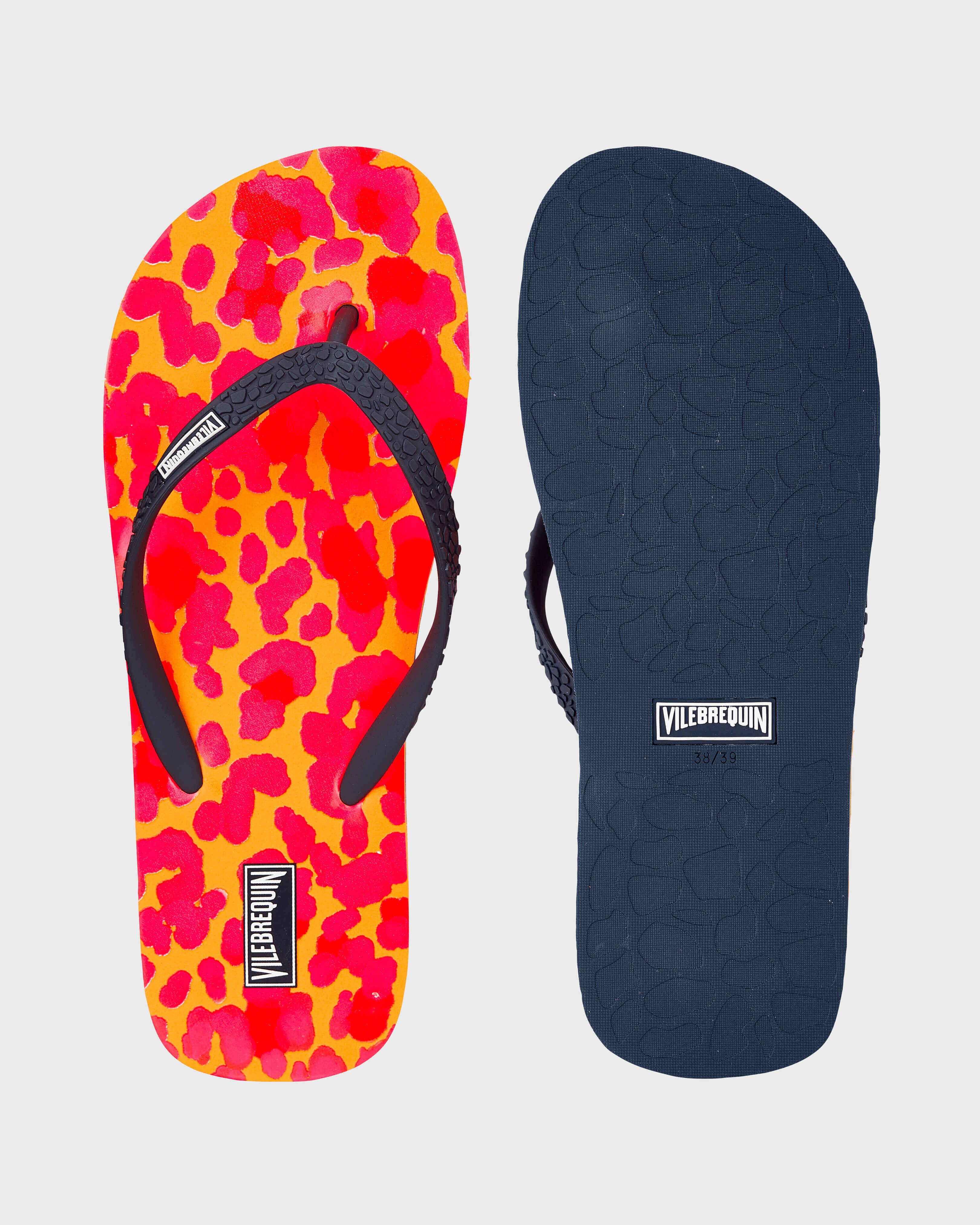 Chanclas para mujer New Leopard ALBARICOQUE front view