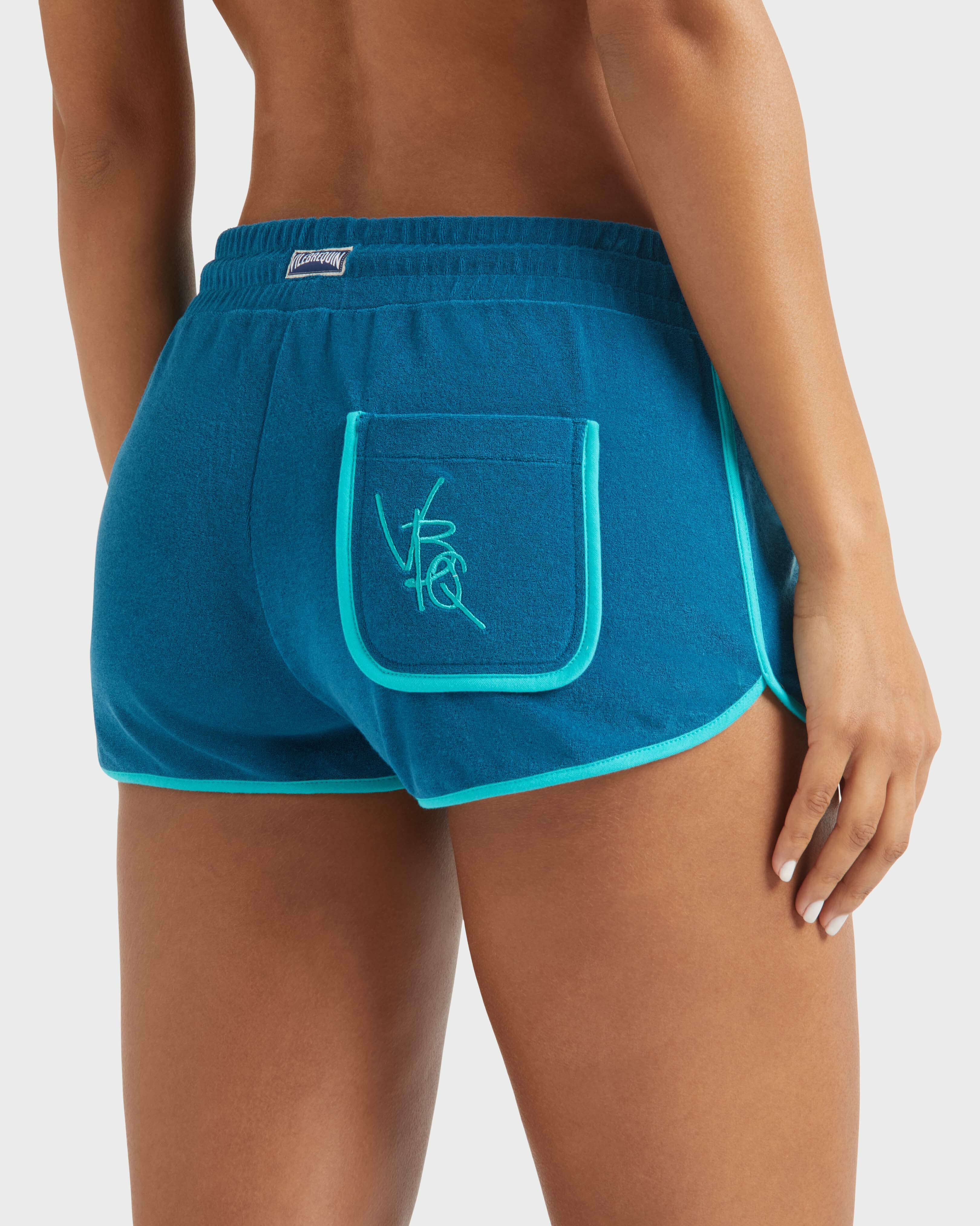 Women Terry Shorts VBQ Line PEACOCK supp2 view