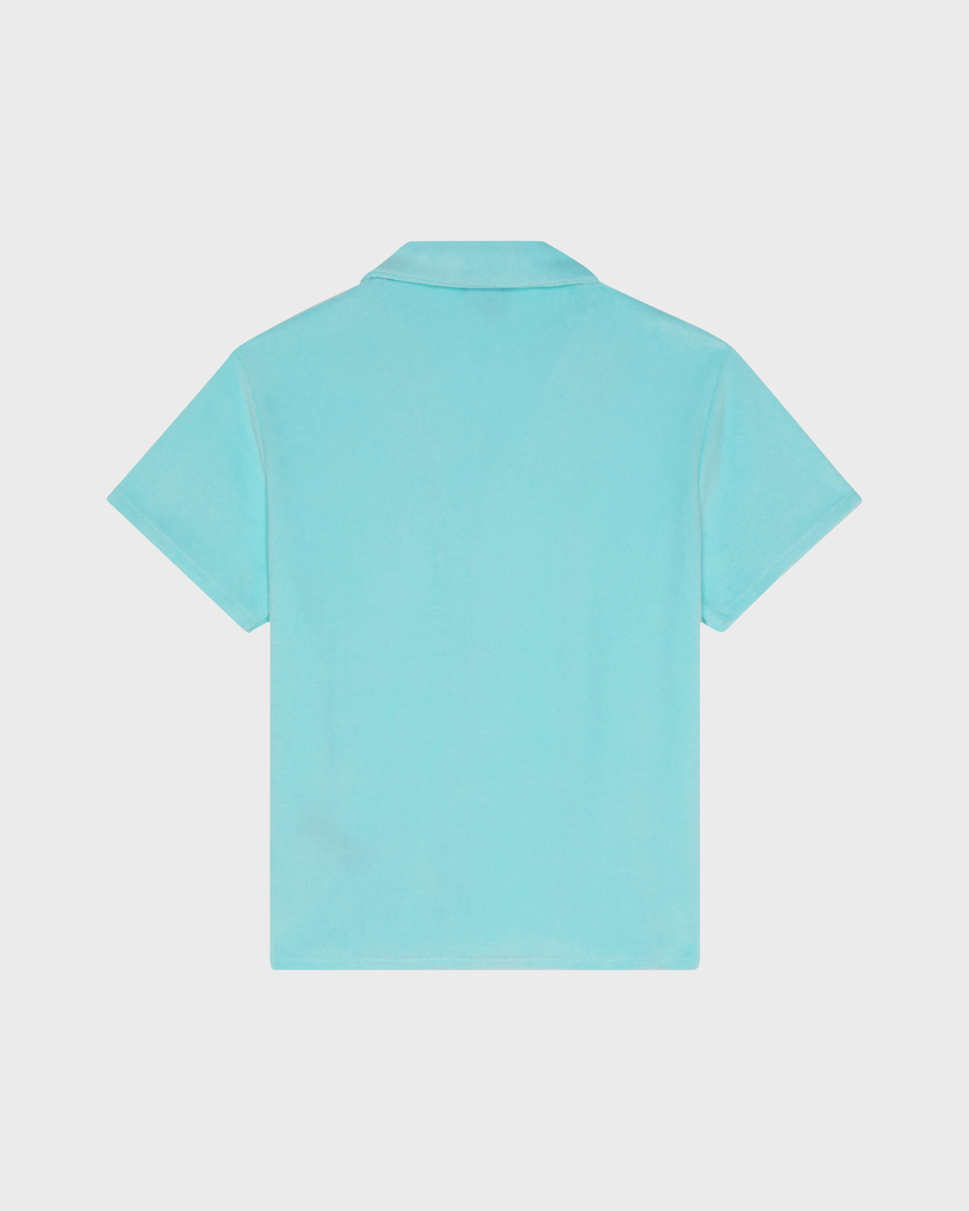 Besticktes Turtle Bowling-Hemd aus Frottee für Jungen OXYGENE back view