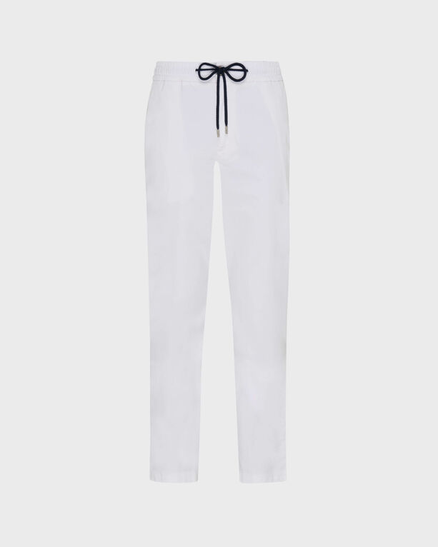 Vilebrequin - Hose Aus Tencel-satin Mit Elastischem Bund Für Herren - Jeanshose - Clemence - Weiss - Größe 42
