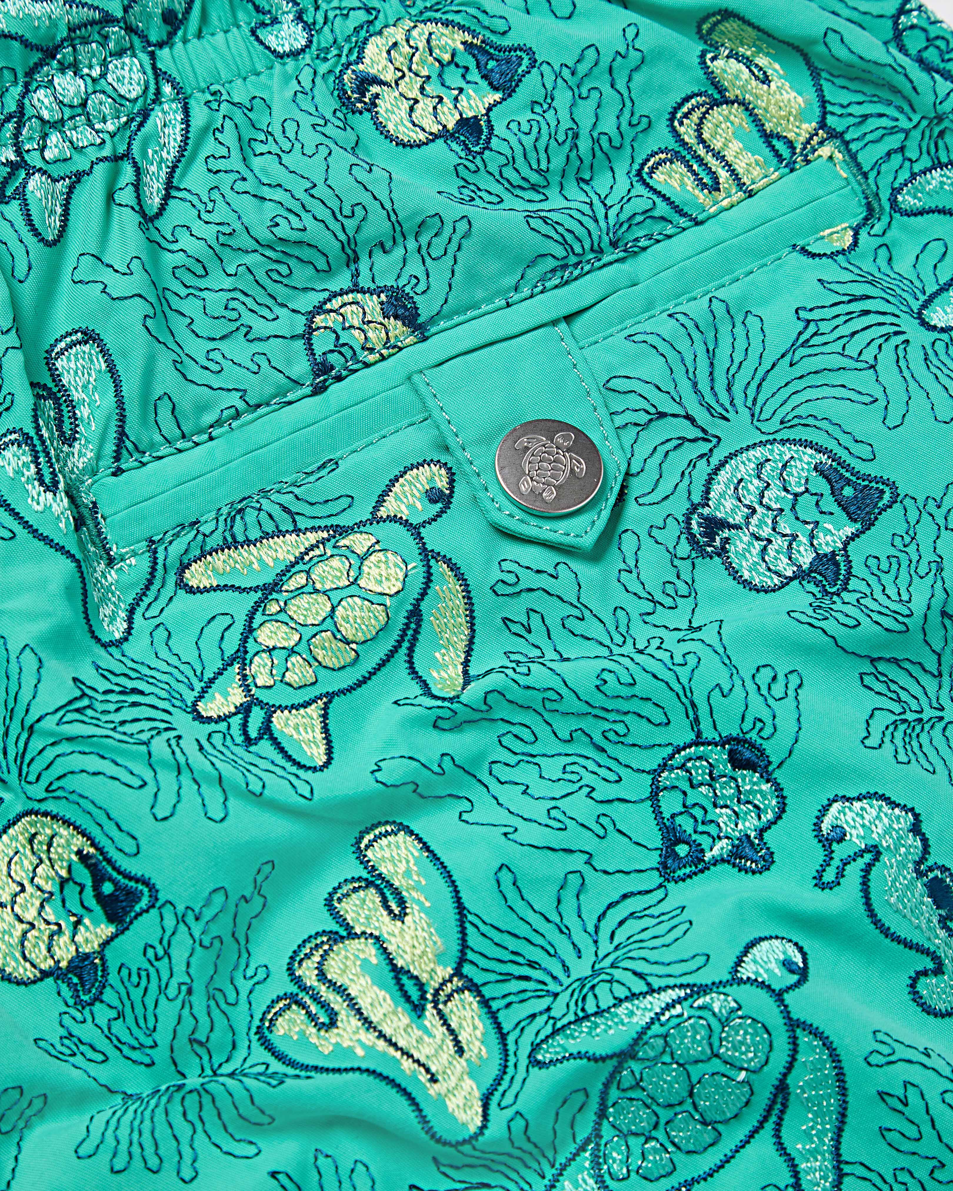 Bañador con bordado Aquatic Life para hombre - Edición limitada VERONESE GREEN supp1 view