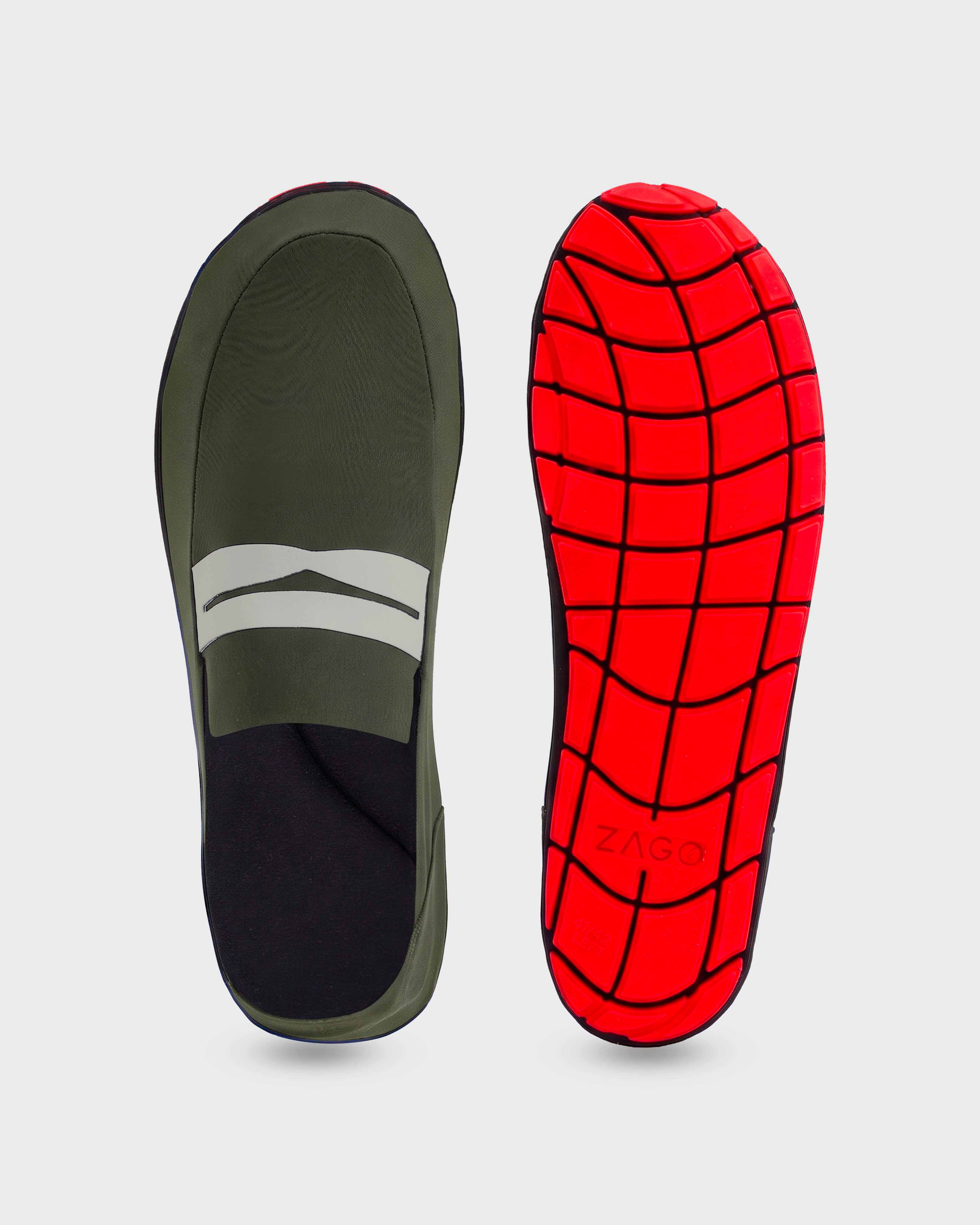Hybrid-Loafer - Vilebrequin x ZAGO KHAKI front view