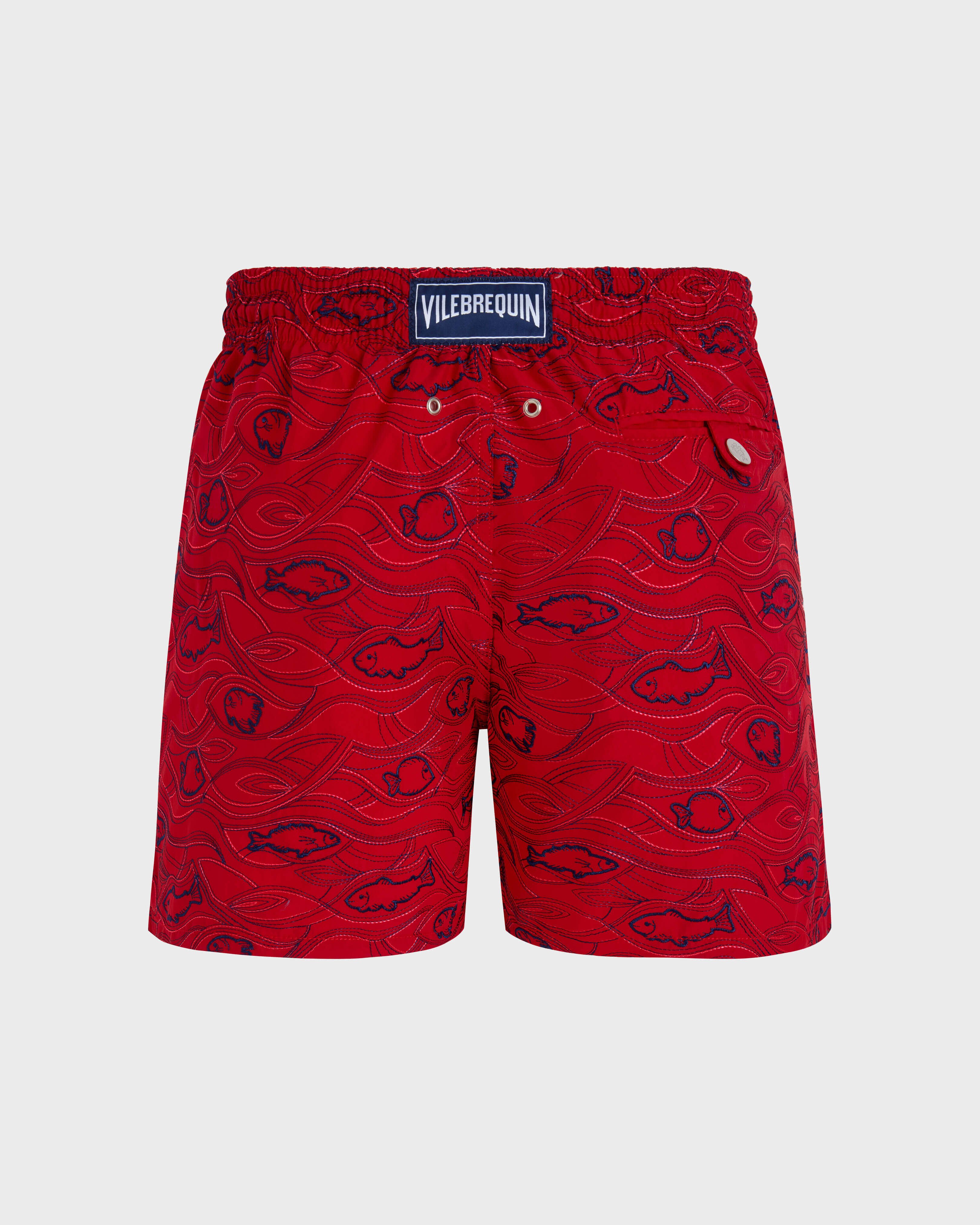 Men Swim Shorts Embroidered Aquarium- Limited Edition MOULIN ROUGE back view