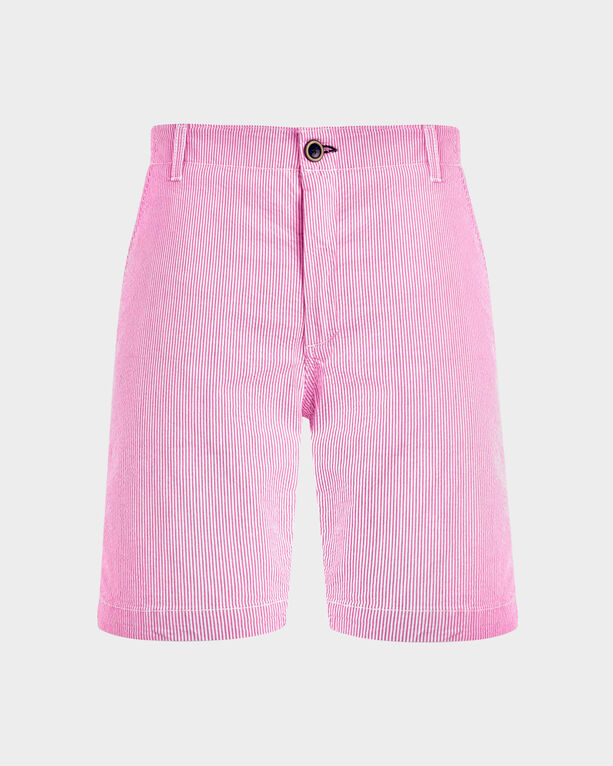 Vilebrequin - Men Cotton Bermuda Shorts Seersucker - Bermuda - Ponche - Pink - Size 42