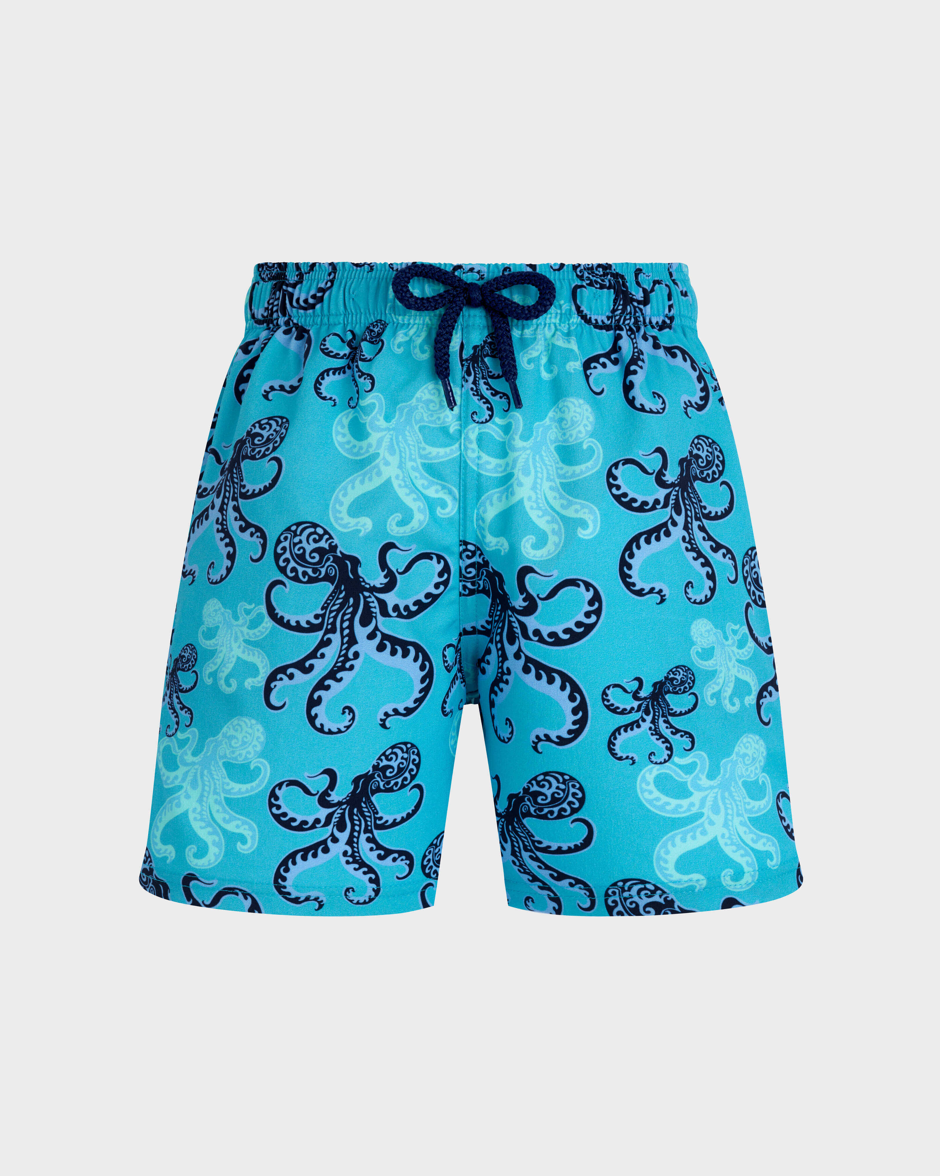 Boys Stretch Swim Trunks Poulpes BORA BORA front view