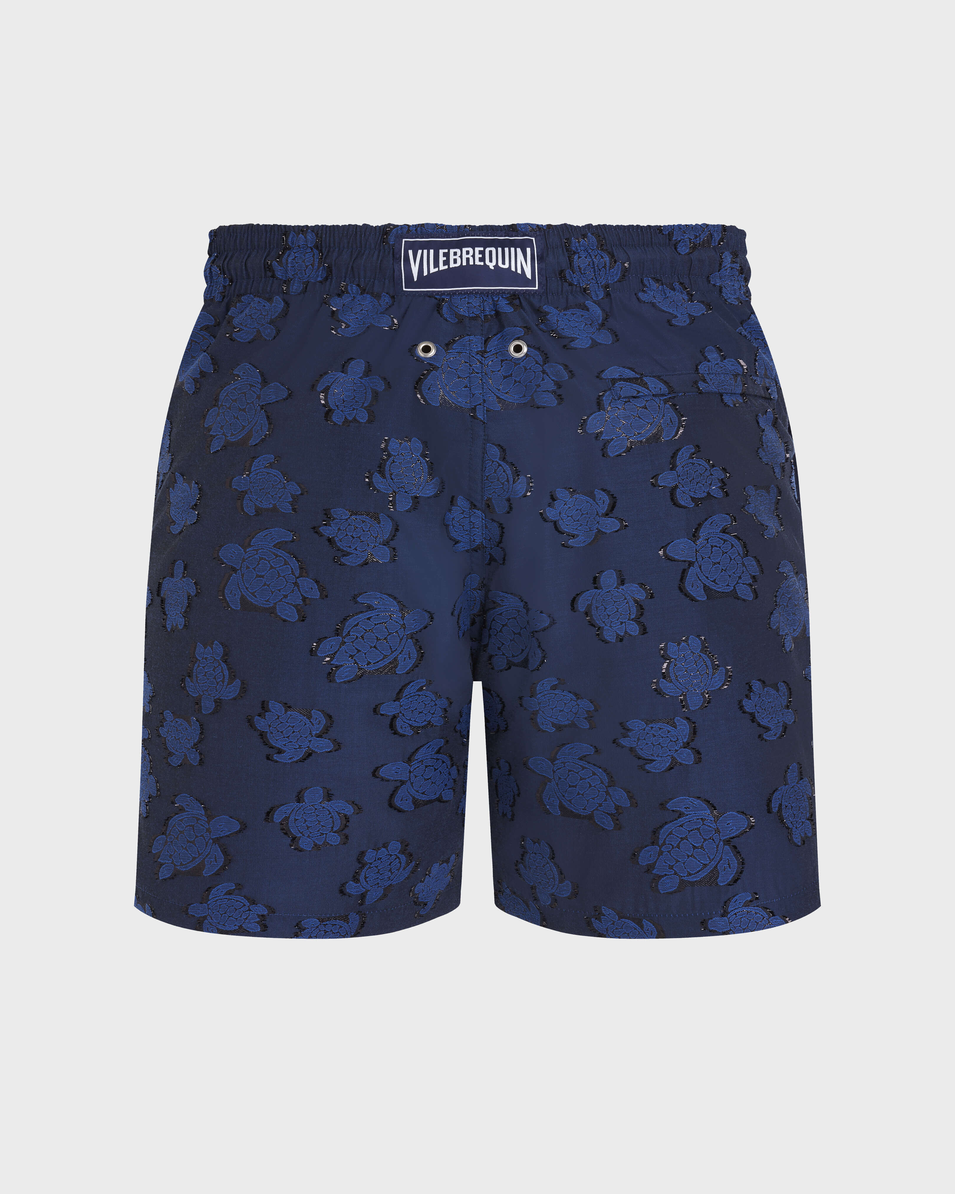 Ronde Des Tortues Jacquard Badeshorts für Herren BATIK BLUE back view