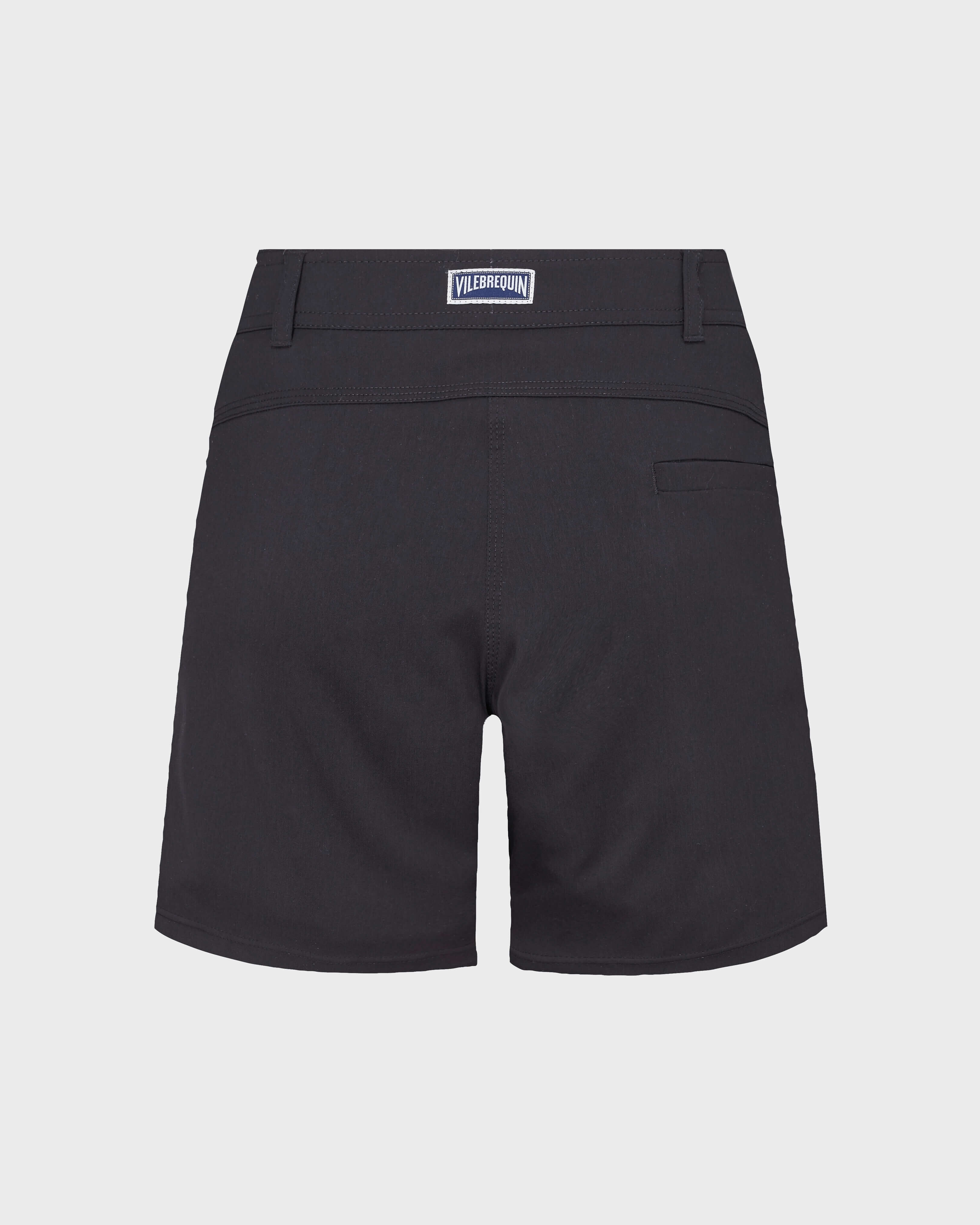 Women Swim Short Solid NOIR back view