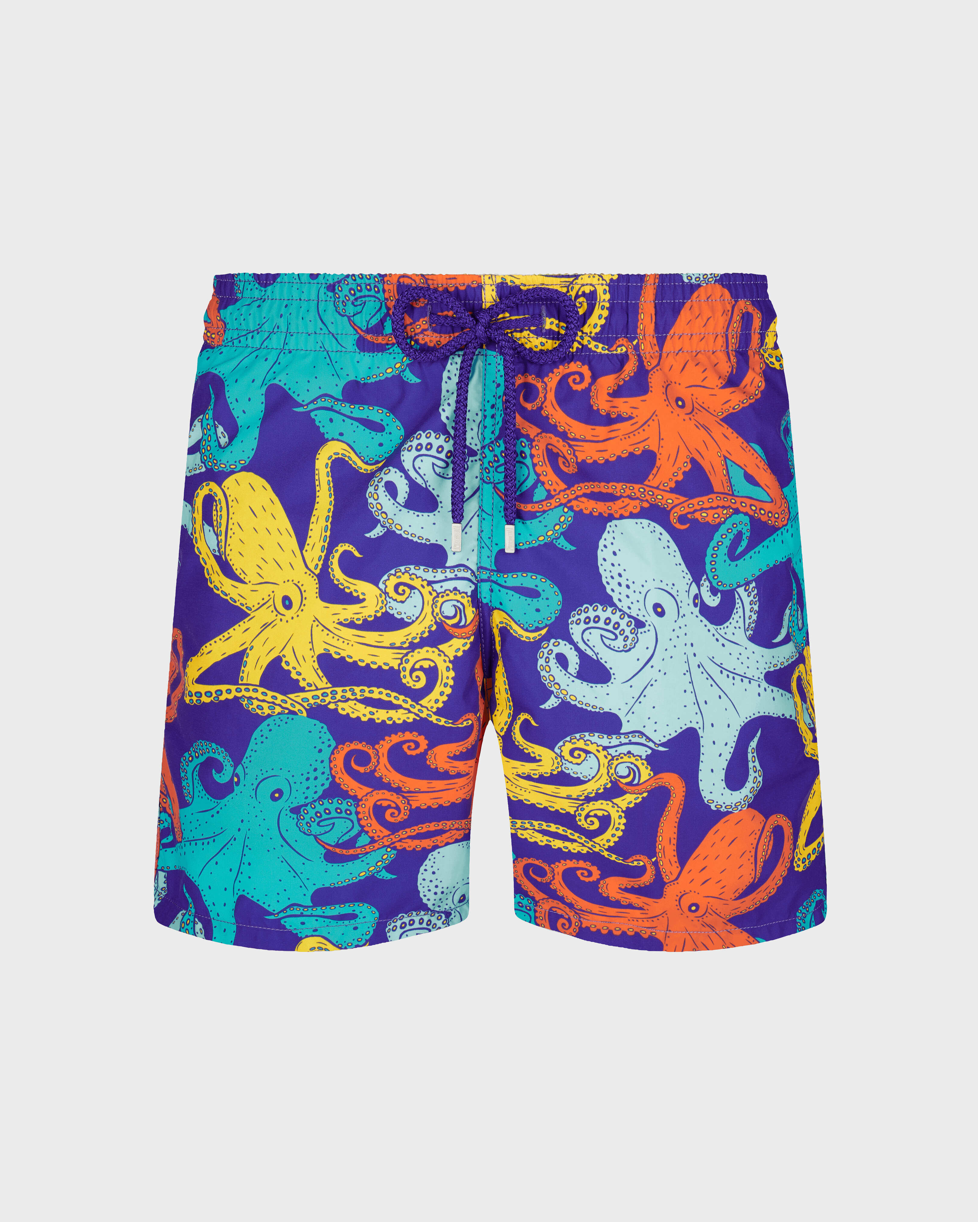 Bañador con estampado Octopussy para hombre PURPLE BLUE front view