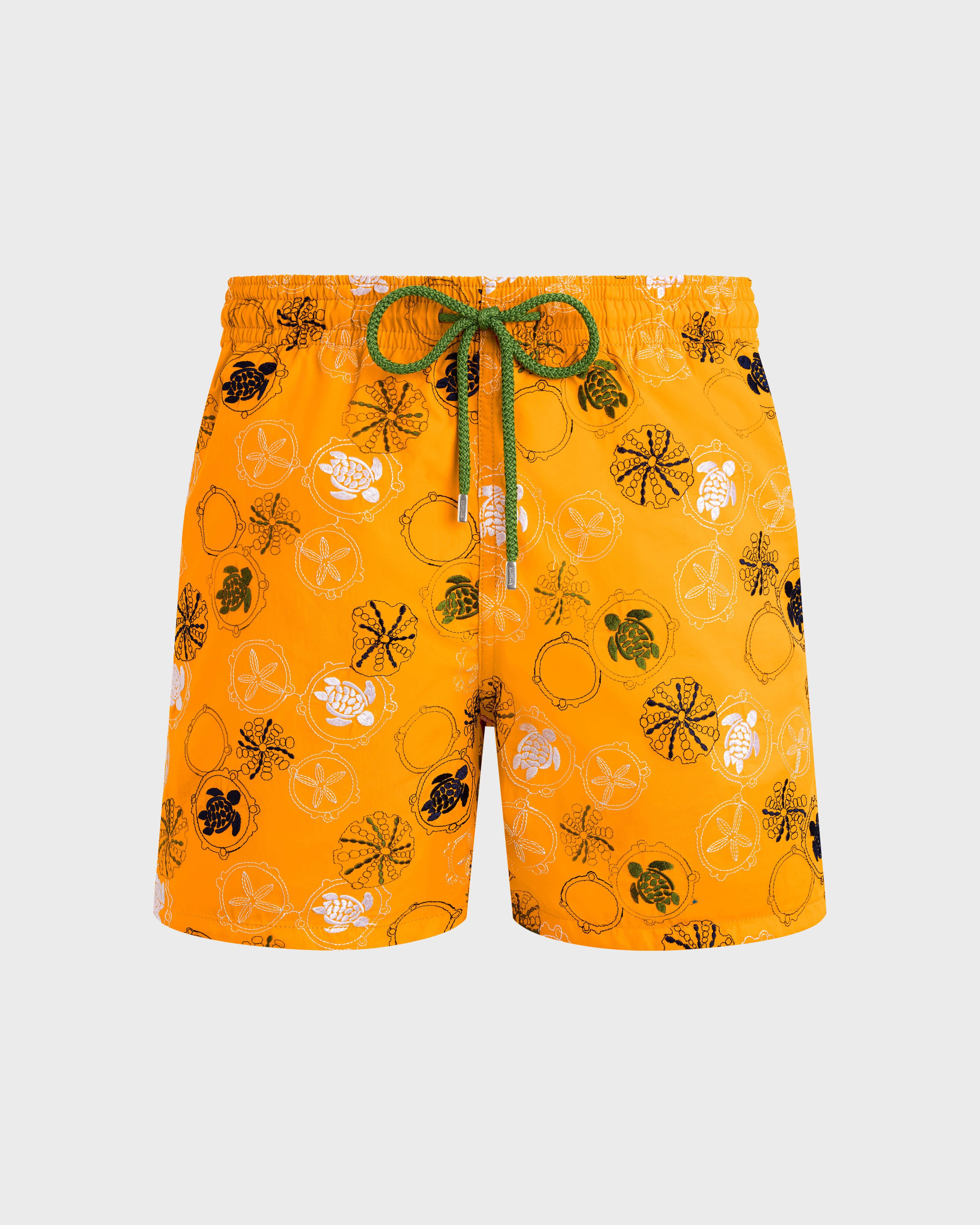 Men Swim Shorts Embroidered Oursins - Limited Edition MANGO front view