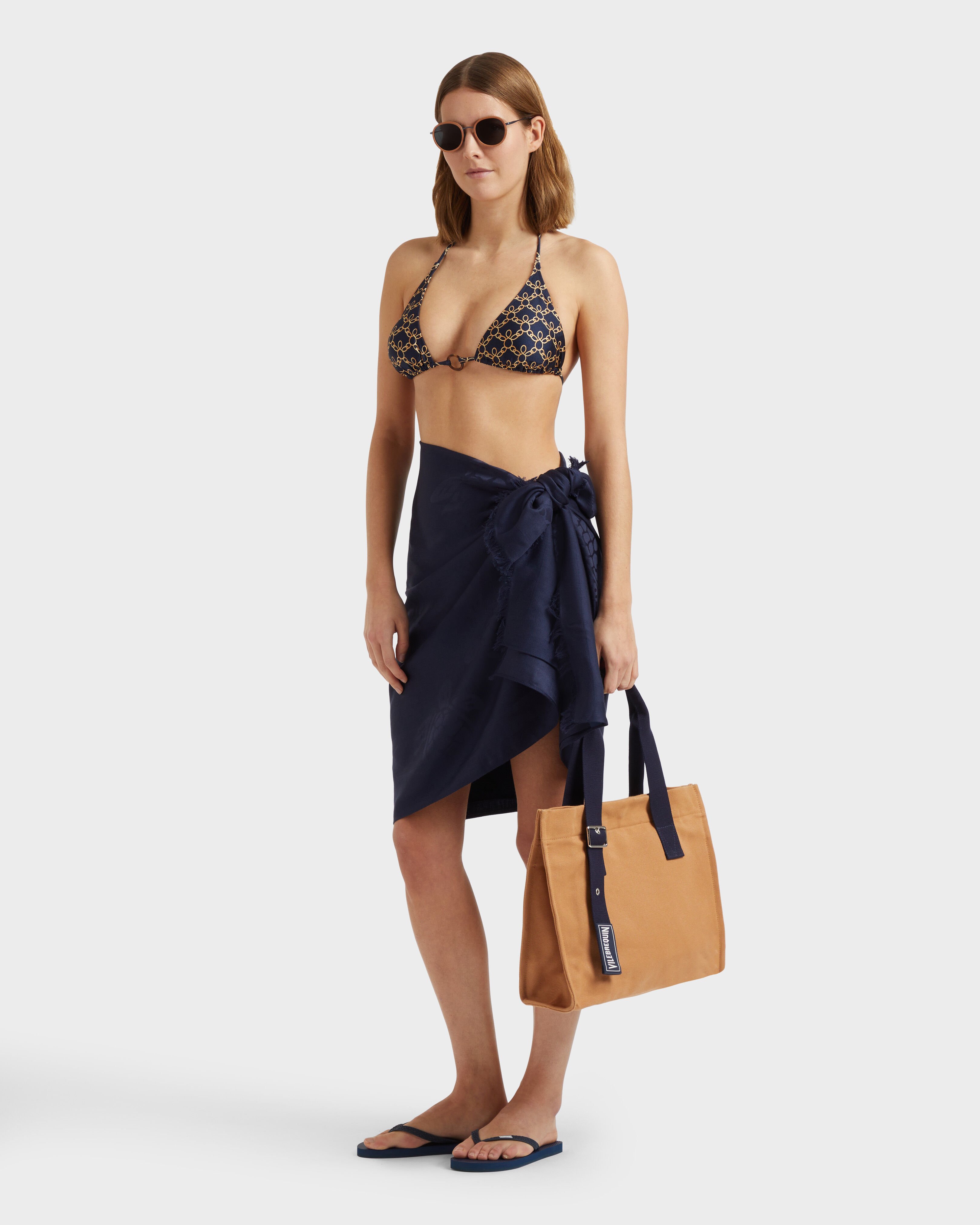 Top bikini donna a triangolo Turtles Chain BLU MARINE supp1 view