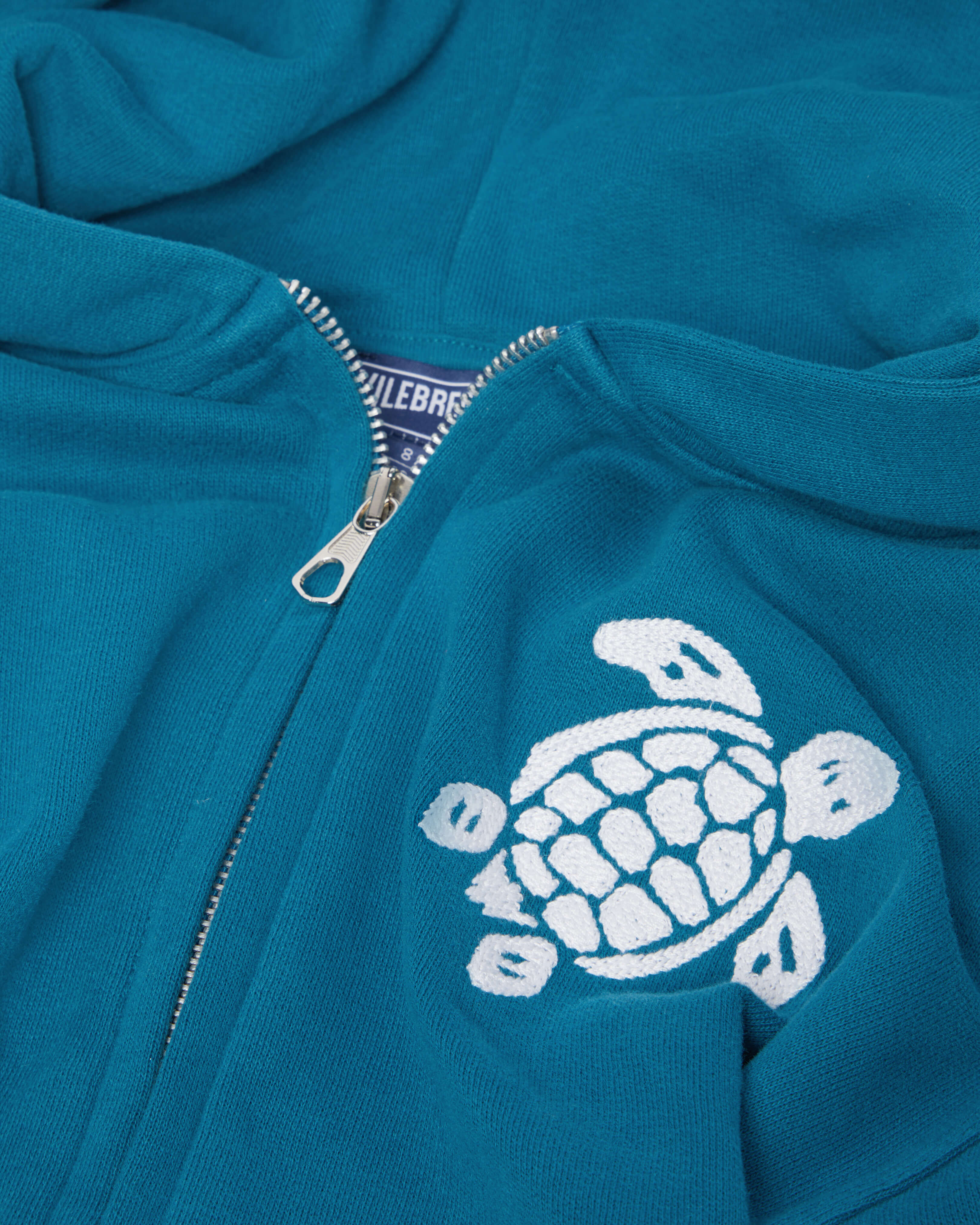 Boys Cotton Full Zip Cardigan PEACOCK look1 view