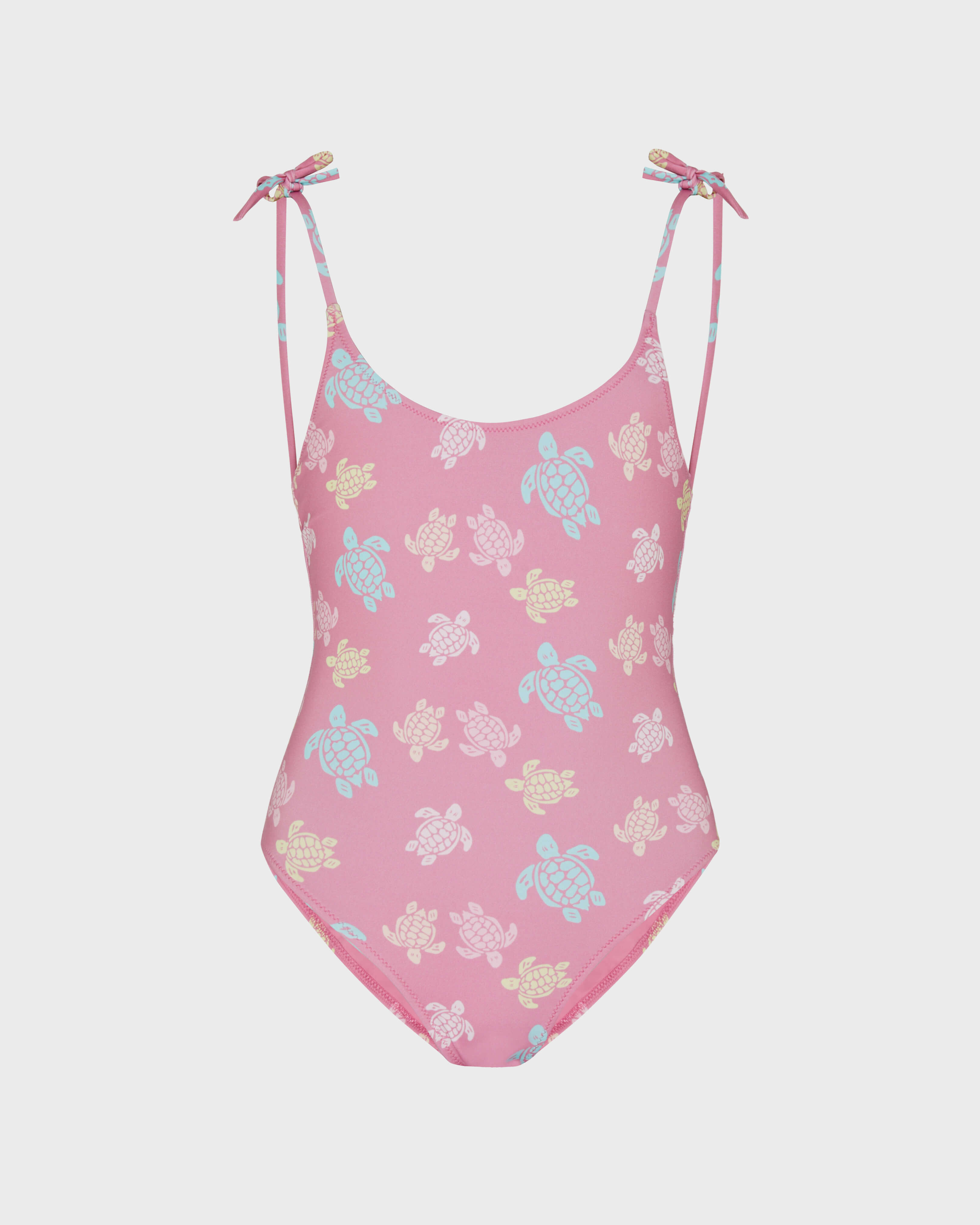 Girls One-piece swimsuit Tortues Multicolores BOUDOIR front view