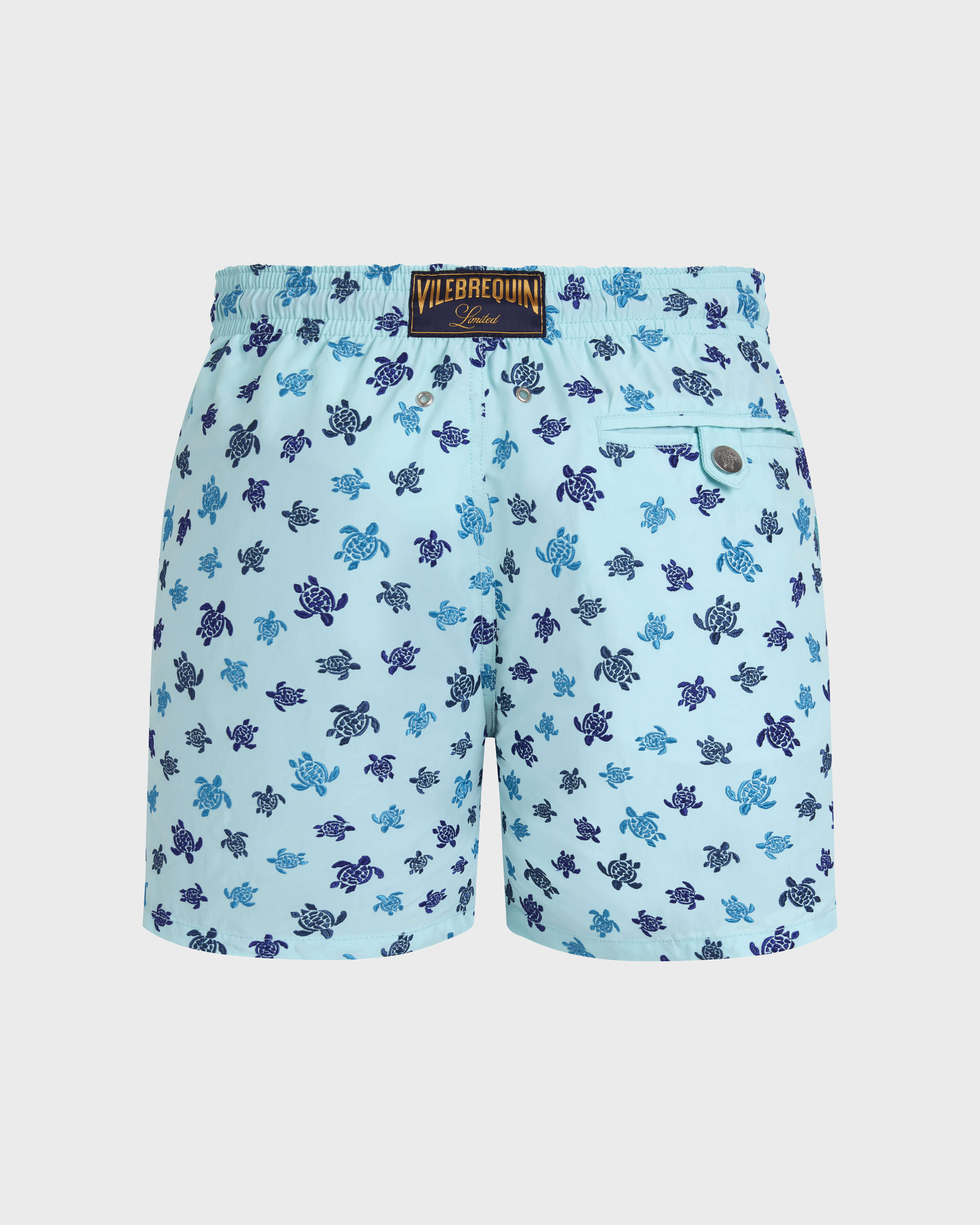 Pantaloncini mare uomo ricamati Micro Ronde des Tortues - Edizione limitata OXYGENE back view