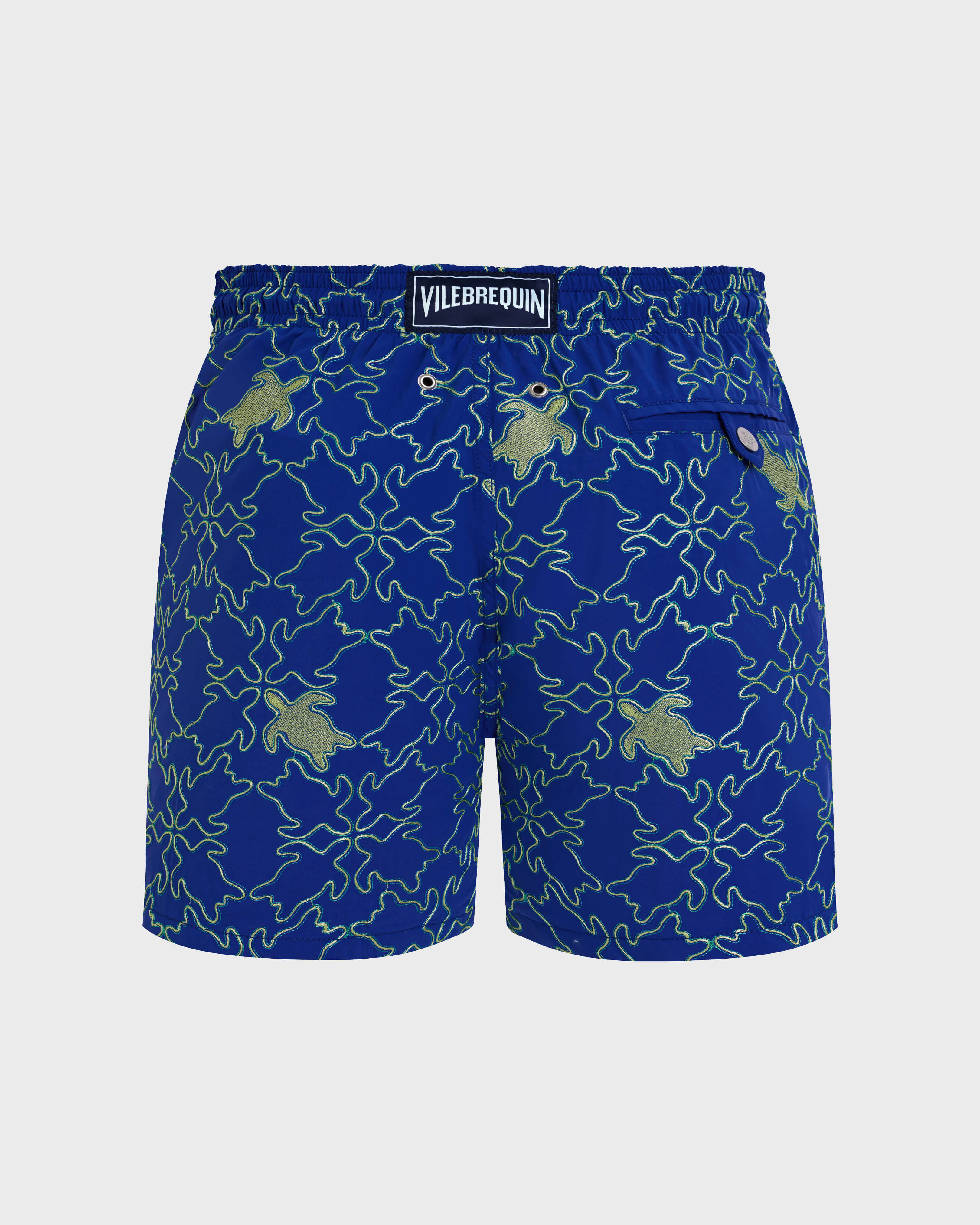 Men Swim Shorts Embroidered Turtles Net - Limited Edition MARRAKECH back view