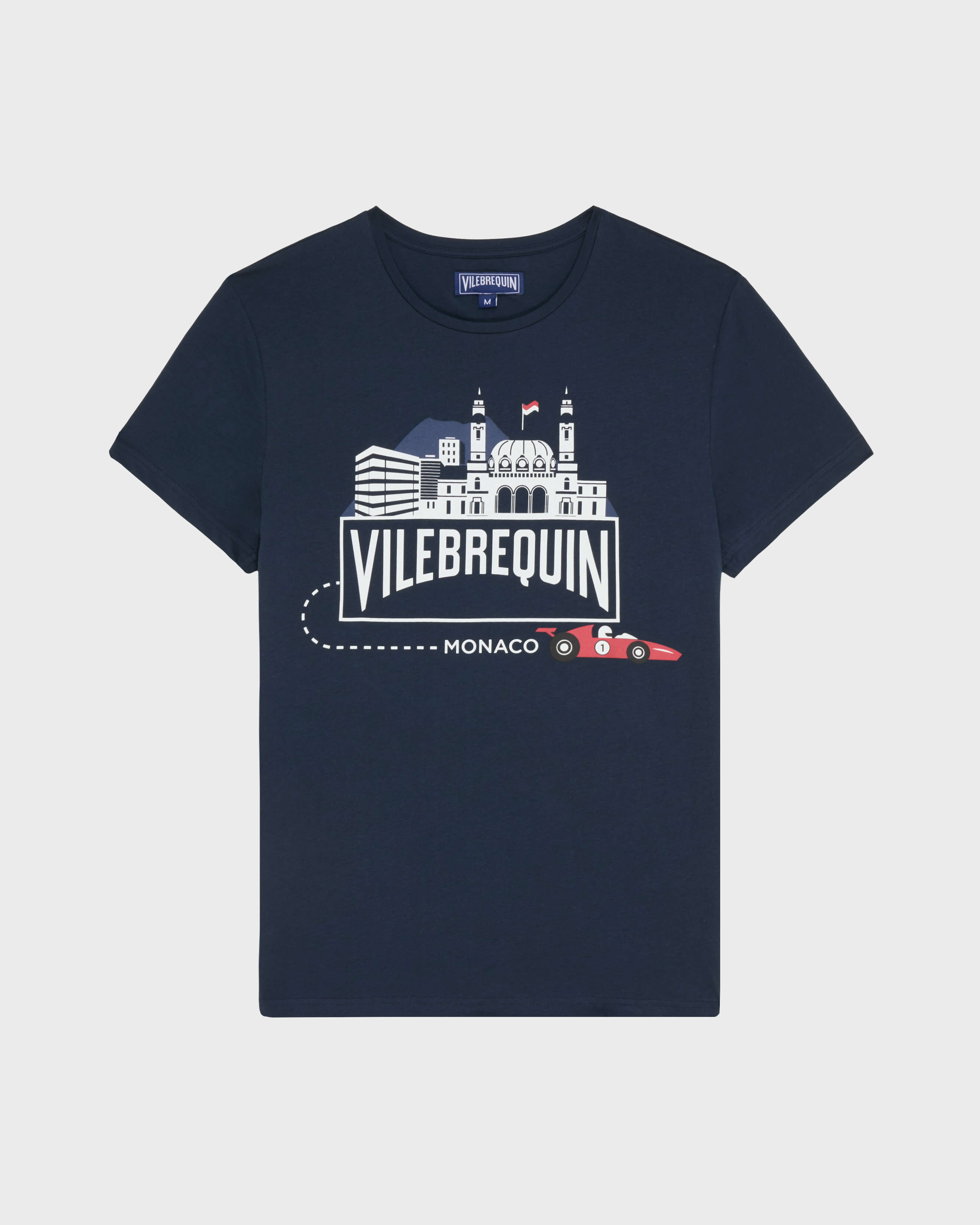 City T-Shirt aus Bio-Baumwolle für Herren MARINEBLAU front view