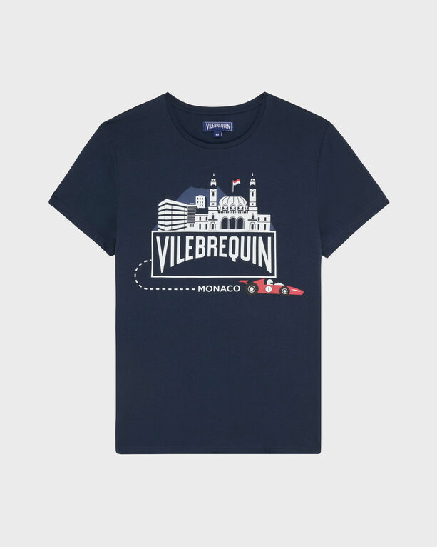 Vilebrequin - Men Organic Cotton T-shirt City - Tee Shirt - Thom - Blue - Size XXL