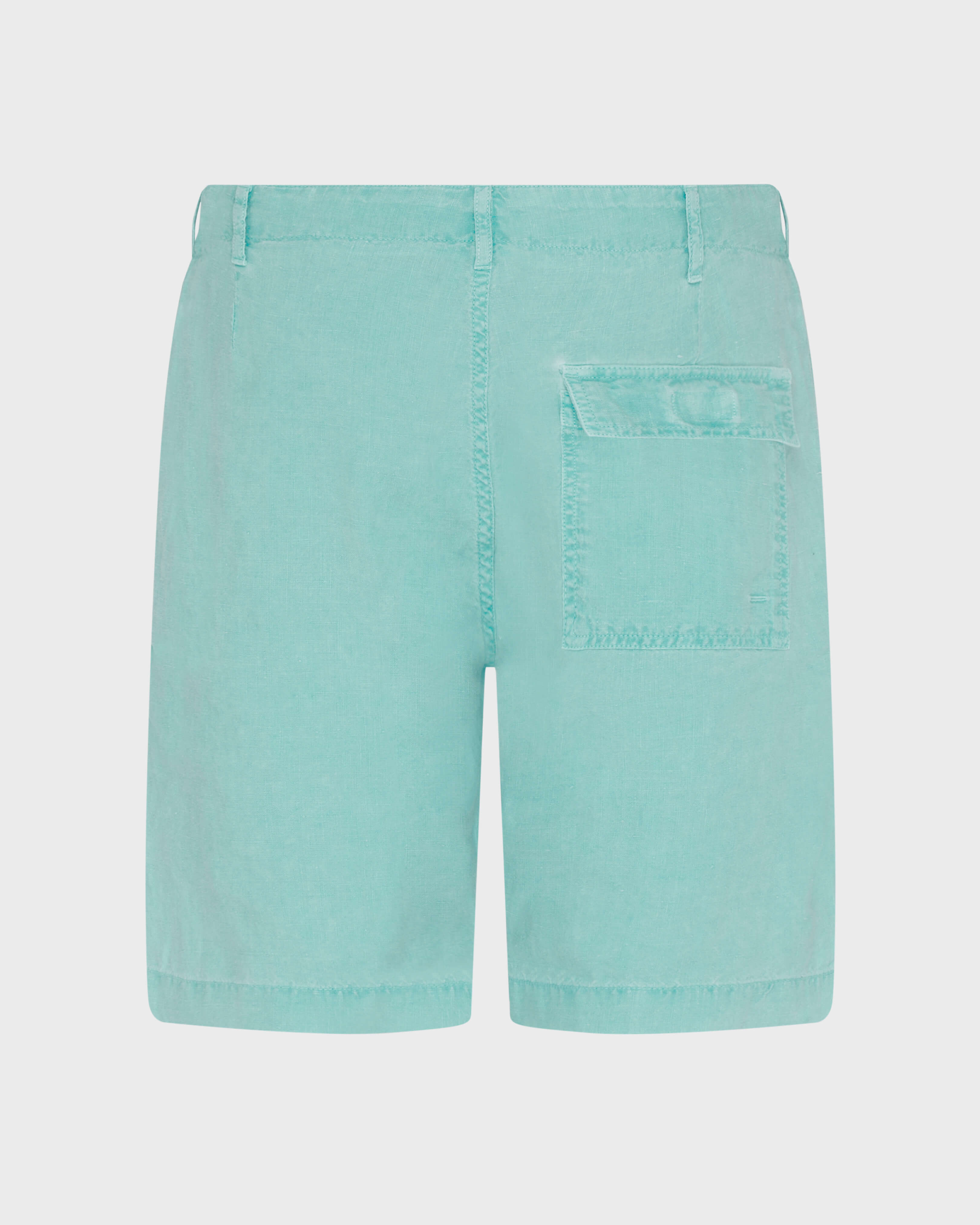 Bermudas de lino con tinte mineral para hombre AVENTURINE back view