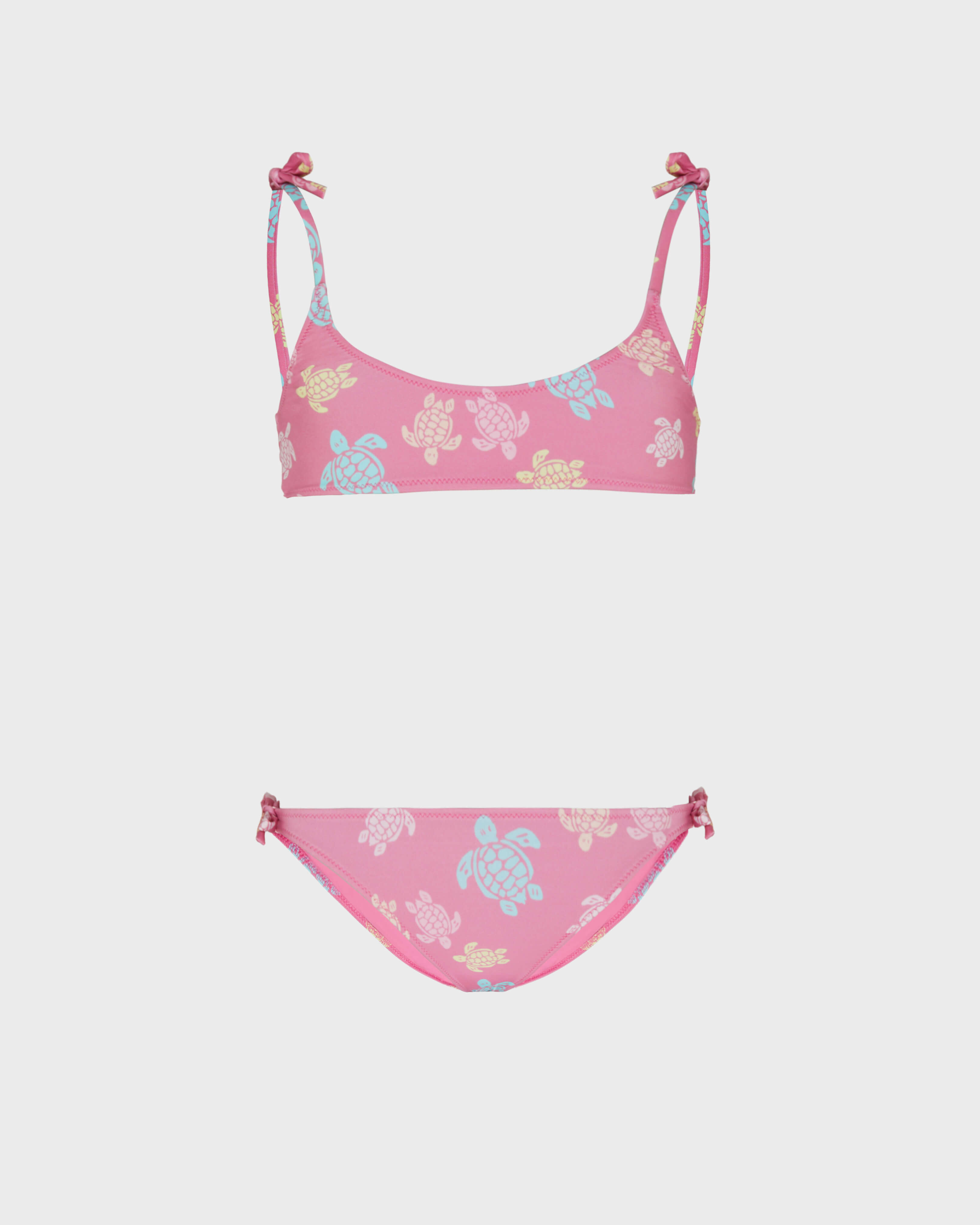 Girls Two-pieces Swimsuit Tortues Multicolores BOUDOIR front view
