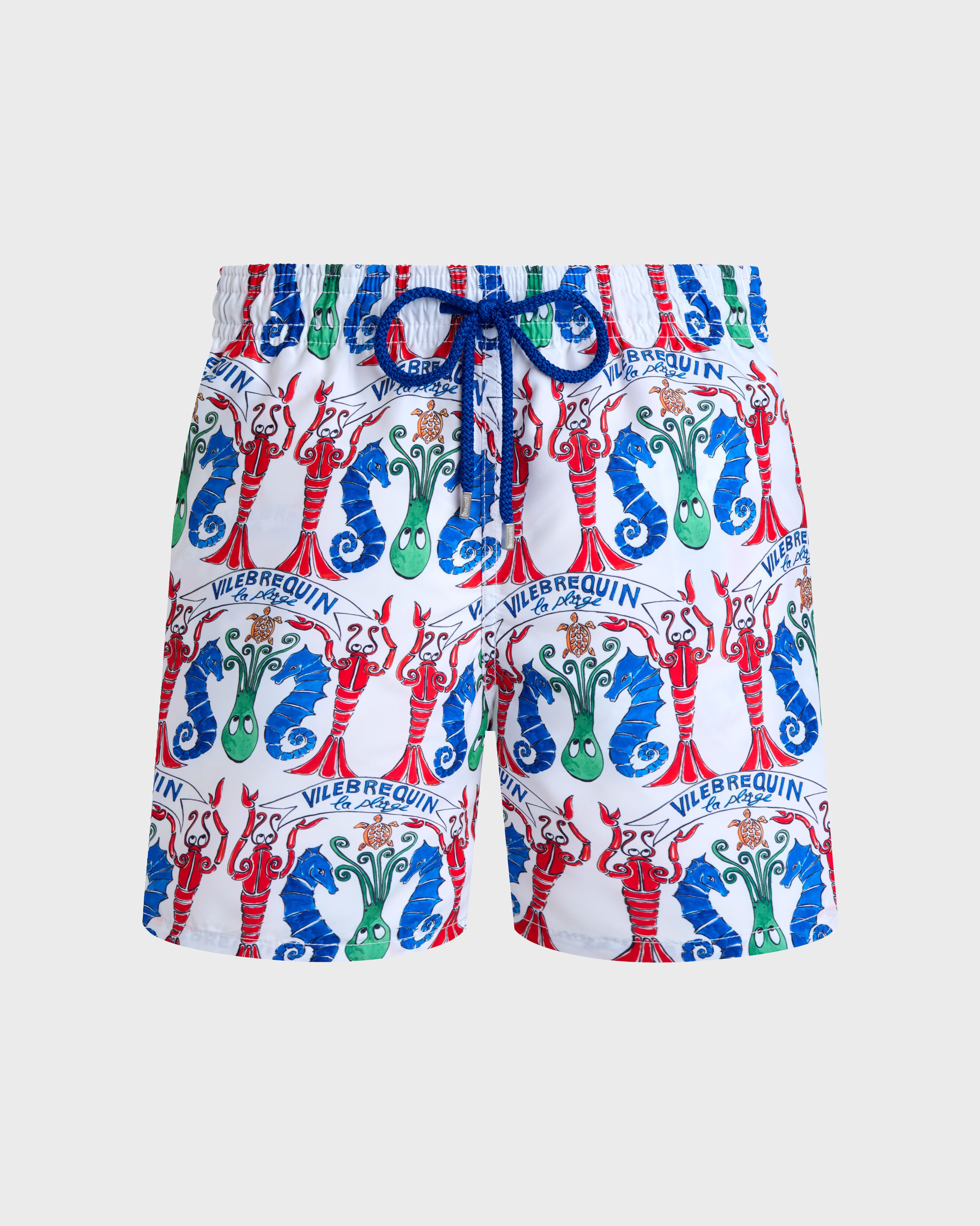 Men Swim Shorts Vilebrequin La Plage WHITE front view