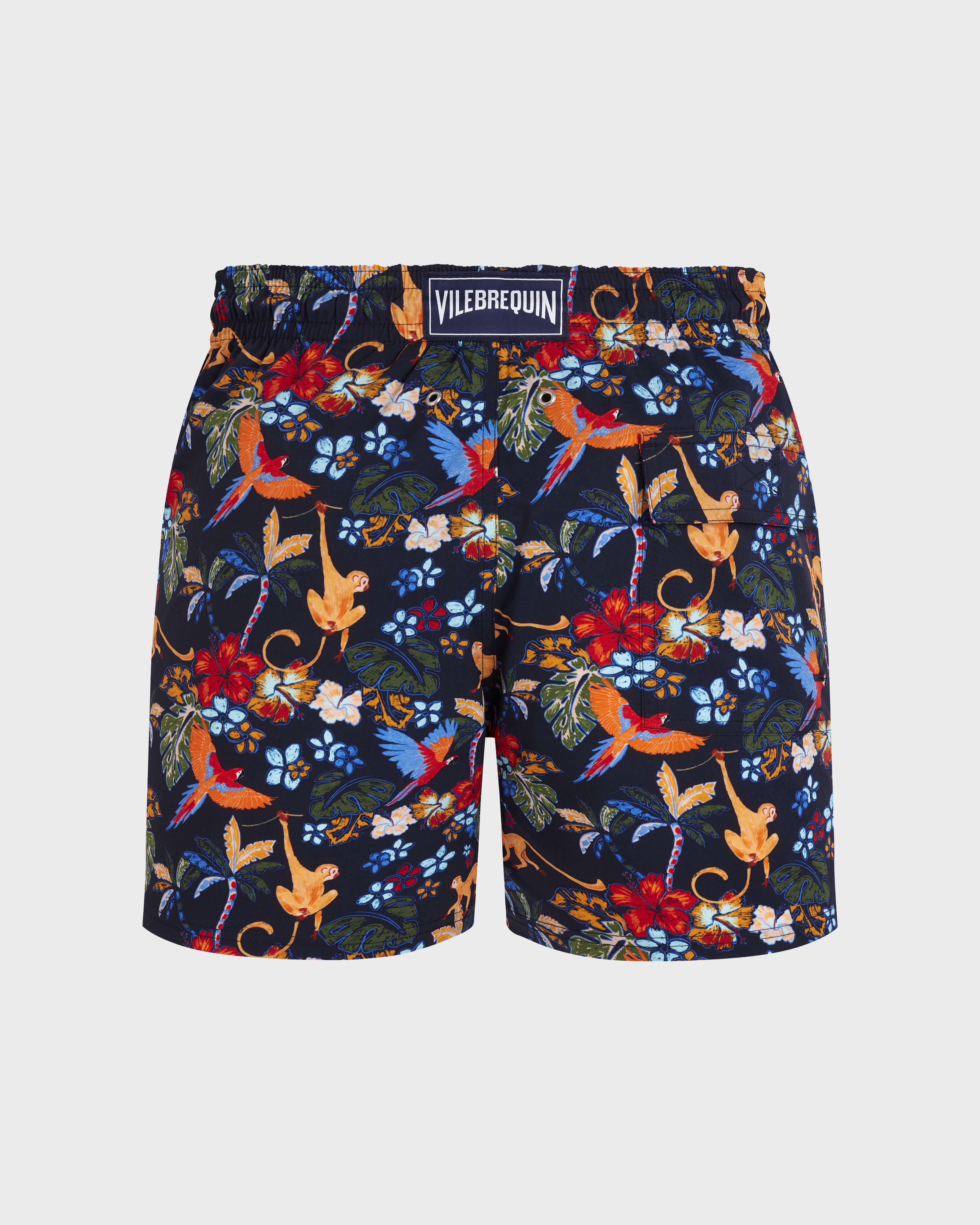 Kurze Salvador Stretch-Badeshorts für Herren MARINEBLAU back view