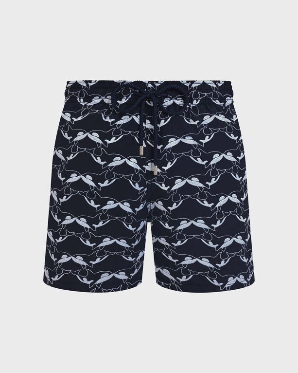 Vilebrequin - Men Swim Shorts Embroidered Orcas - Limited Edition - Swimwear - Mistral - Blue - Size 4XL