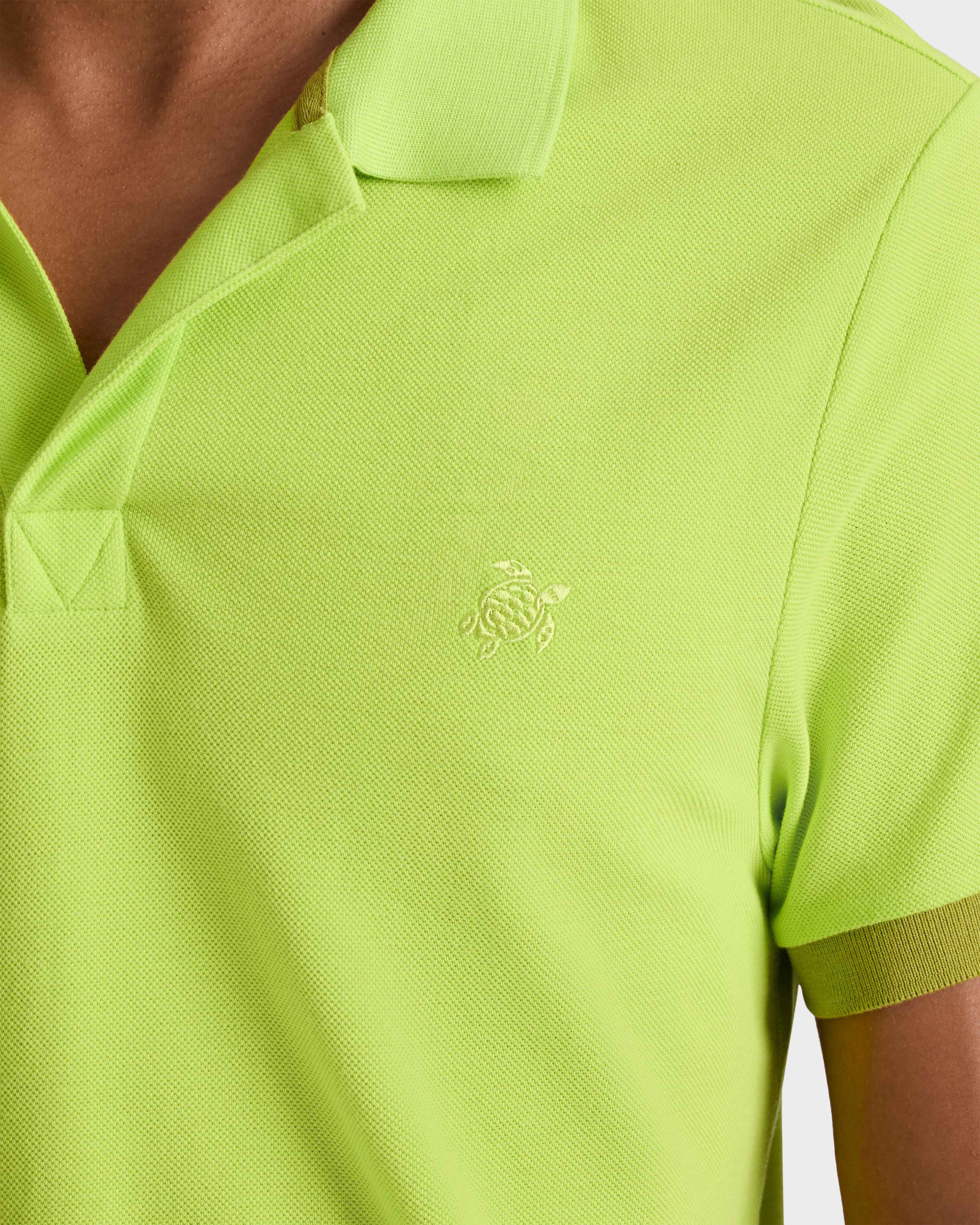 Polo en piqué coton organique homme uni 433 supp1 view