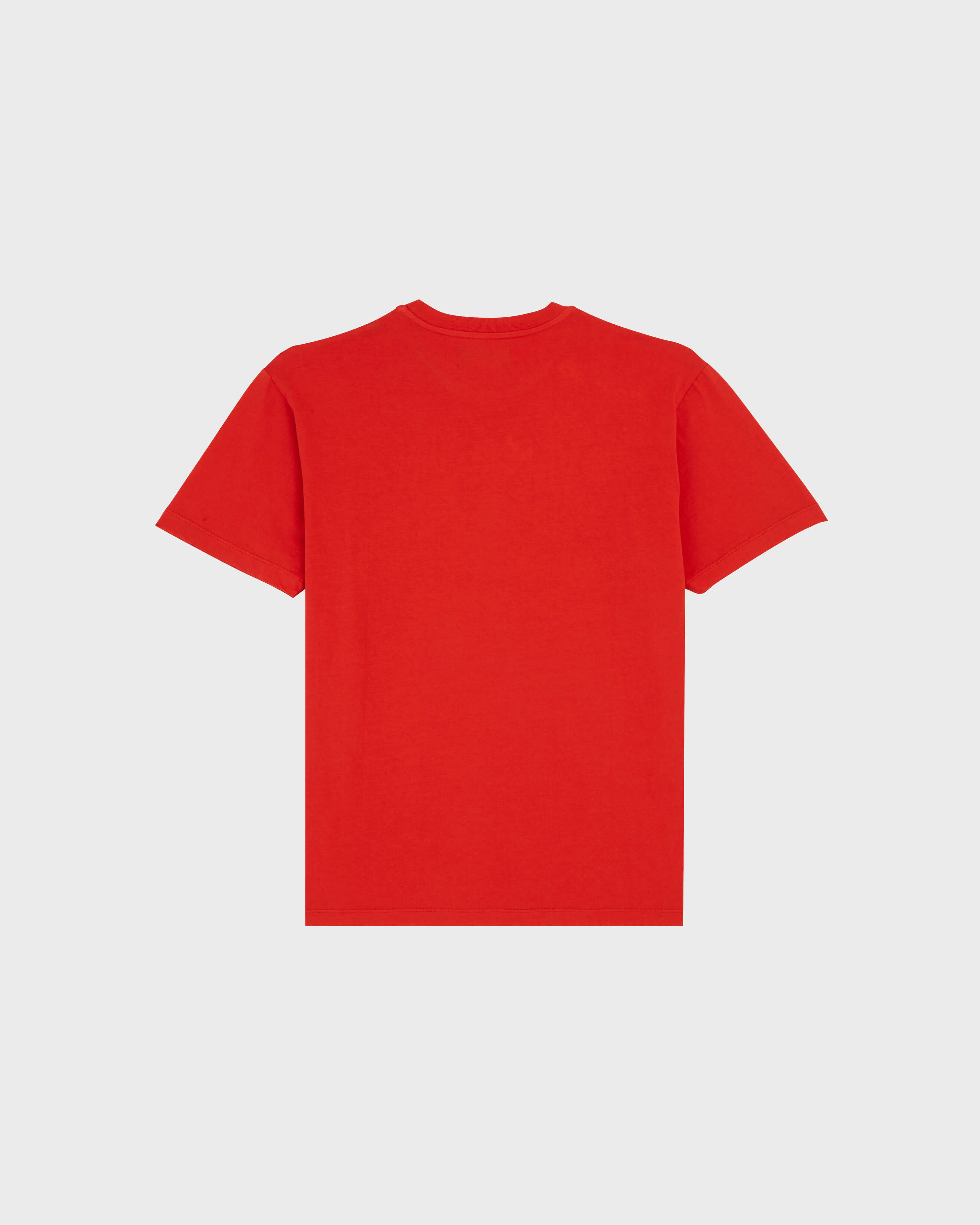 T-shirt en coton imprimé logo tortue homme COQUELICOT back view
