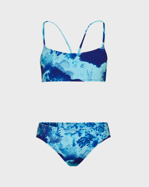 Vilebrequin Kids' Girls Two Pieces Swimsuit Coral Reef In Blue