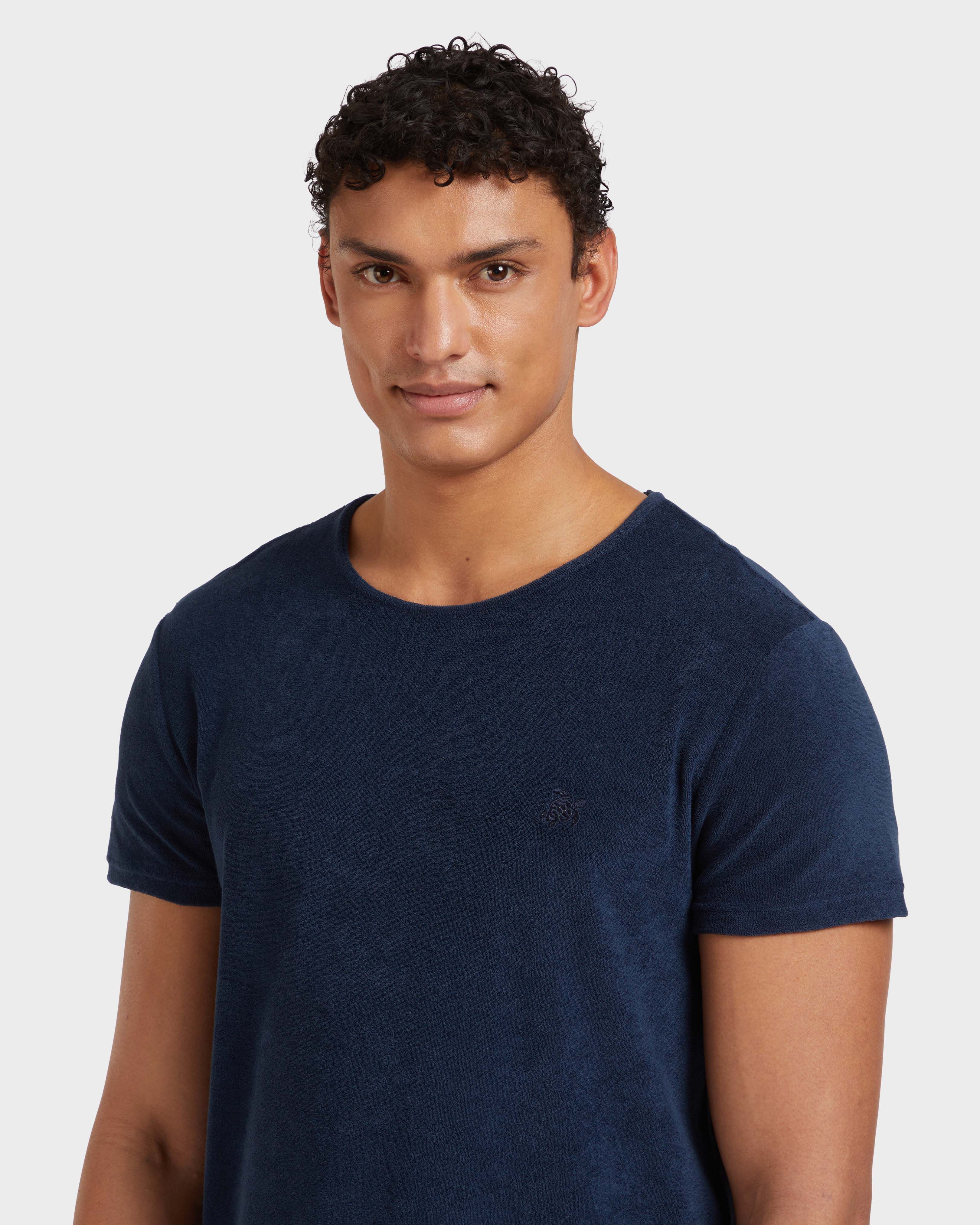 Terry T-Shirt Solid NAVY supp1 view