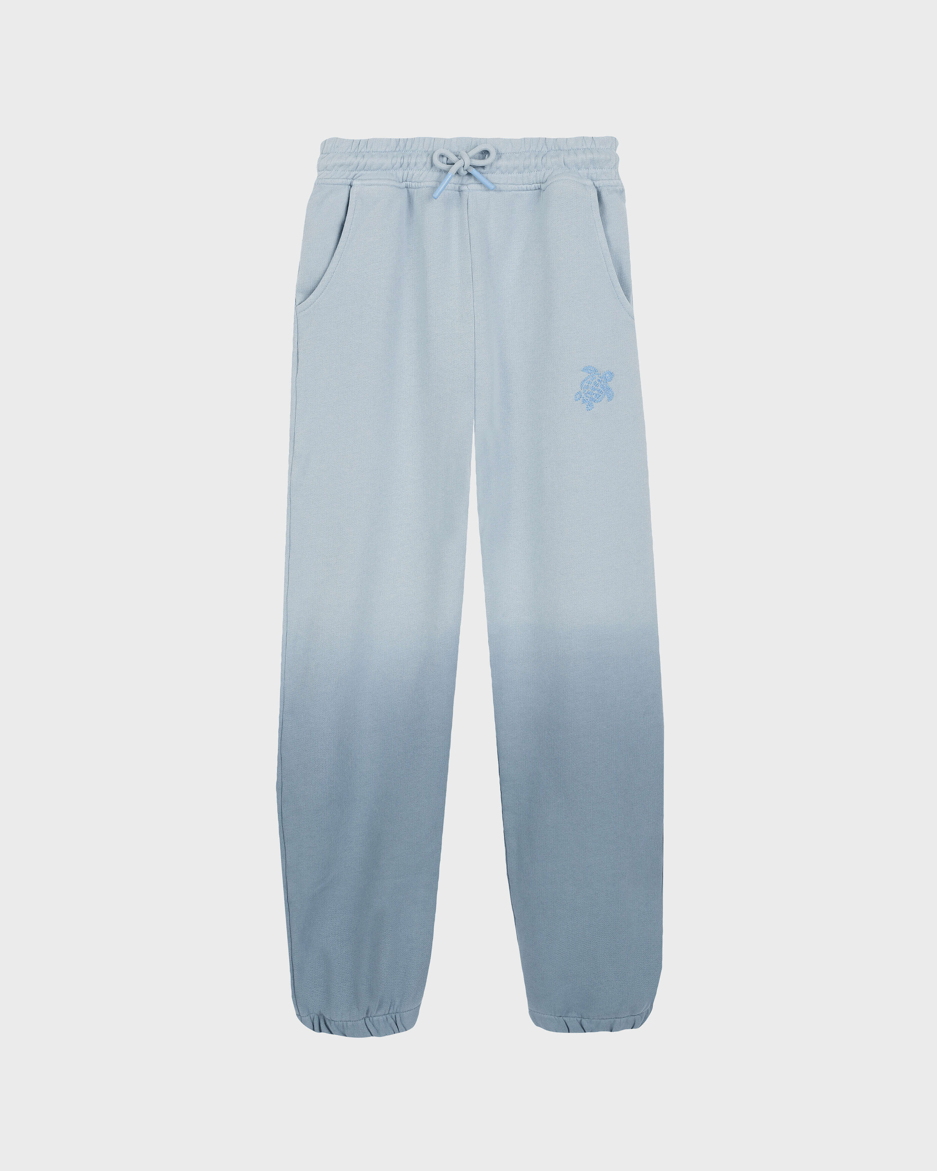 Boys Cotton Jogger Pants Tie and Dye BLUE TOPAZ front view