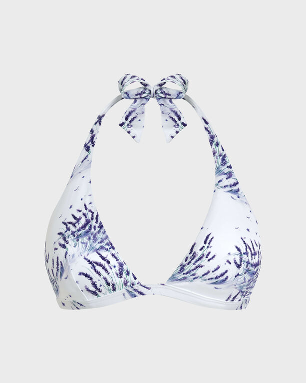 Vilebrequin - Women Halter Bikini Top Lavender - Swimwear - Fleche - White - Size XS