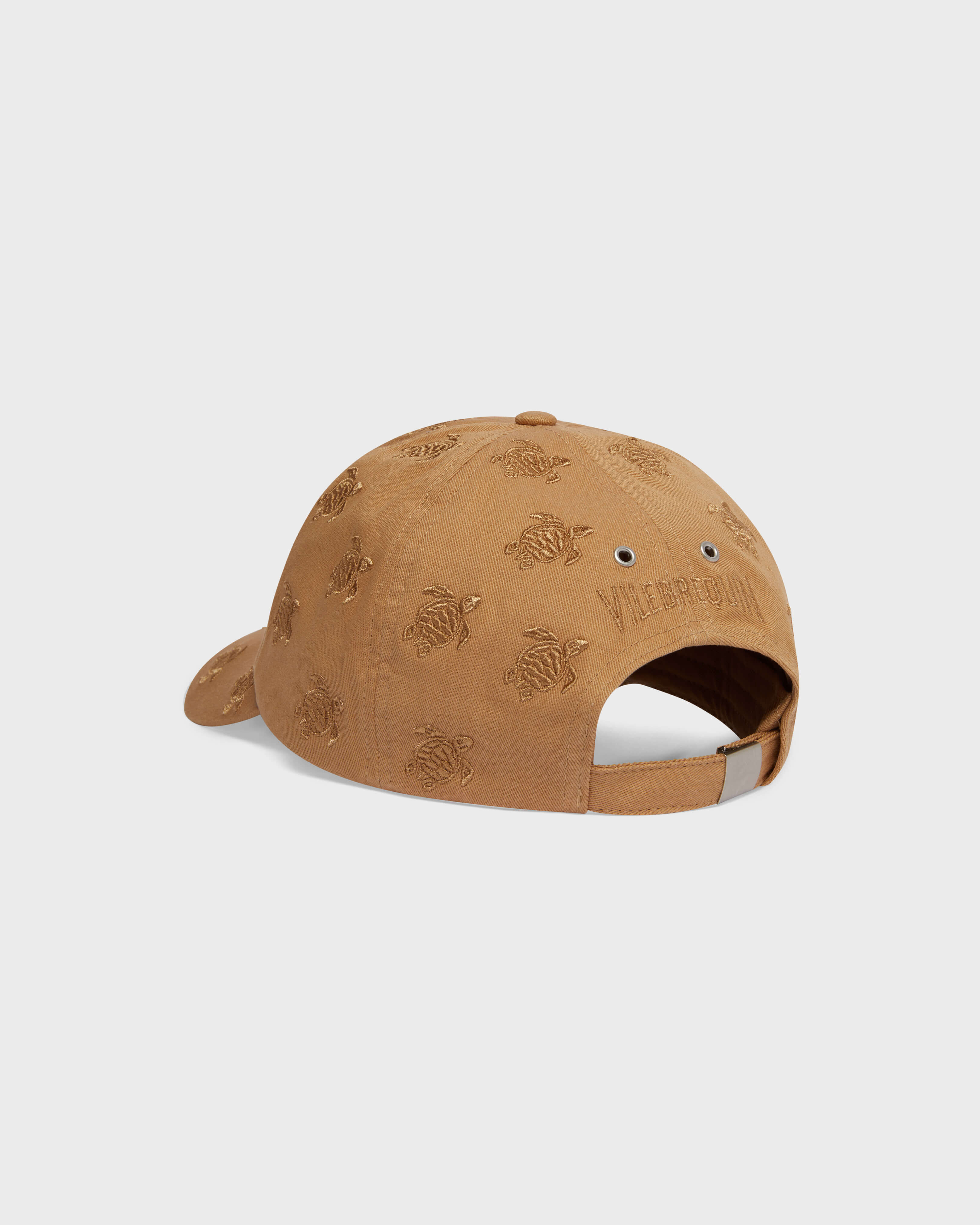 Embroidered Cap Turtles All Over MOCHA back view