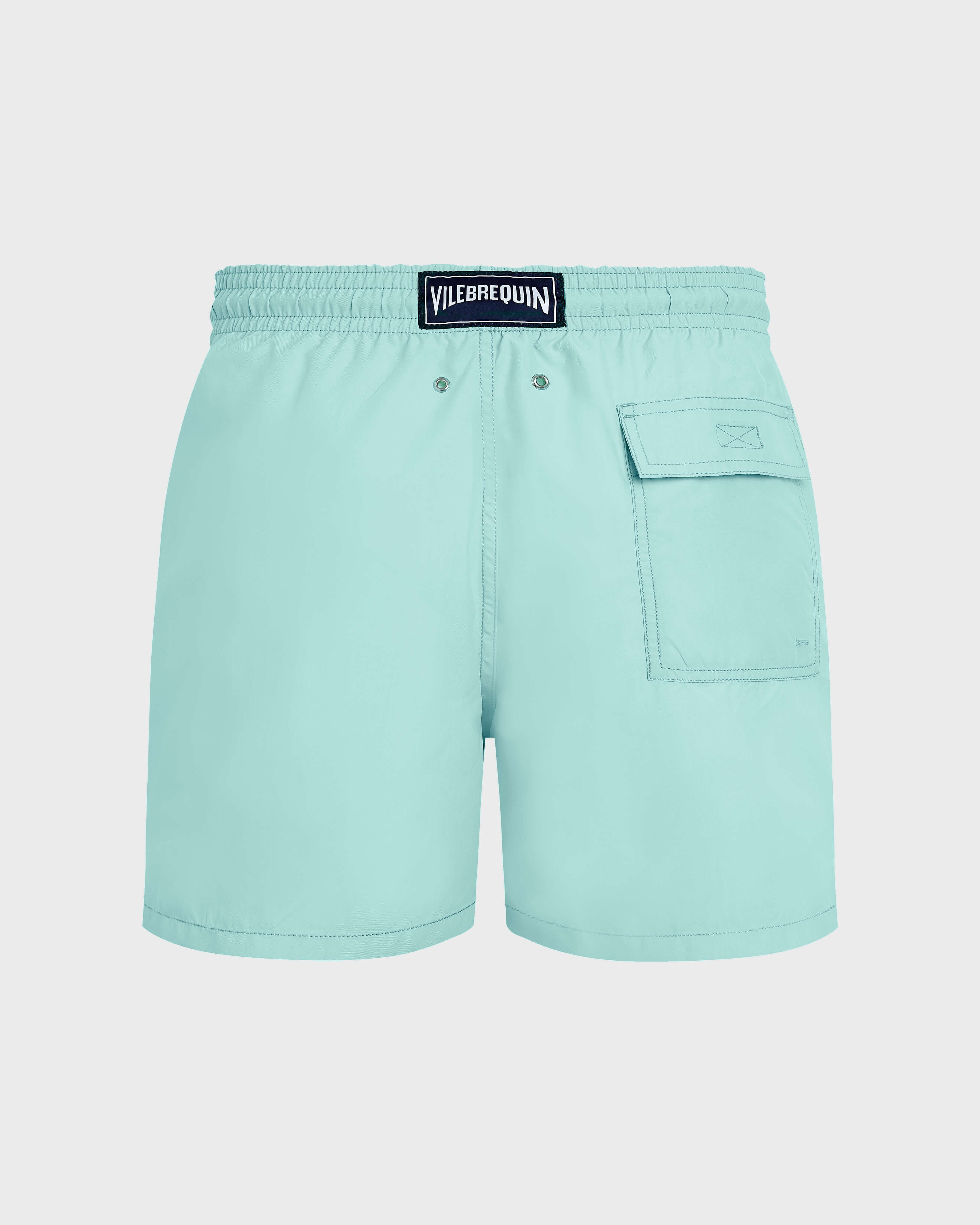 Men Swim Shorts Embroidered Whale BLUE NOTE back view