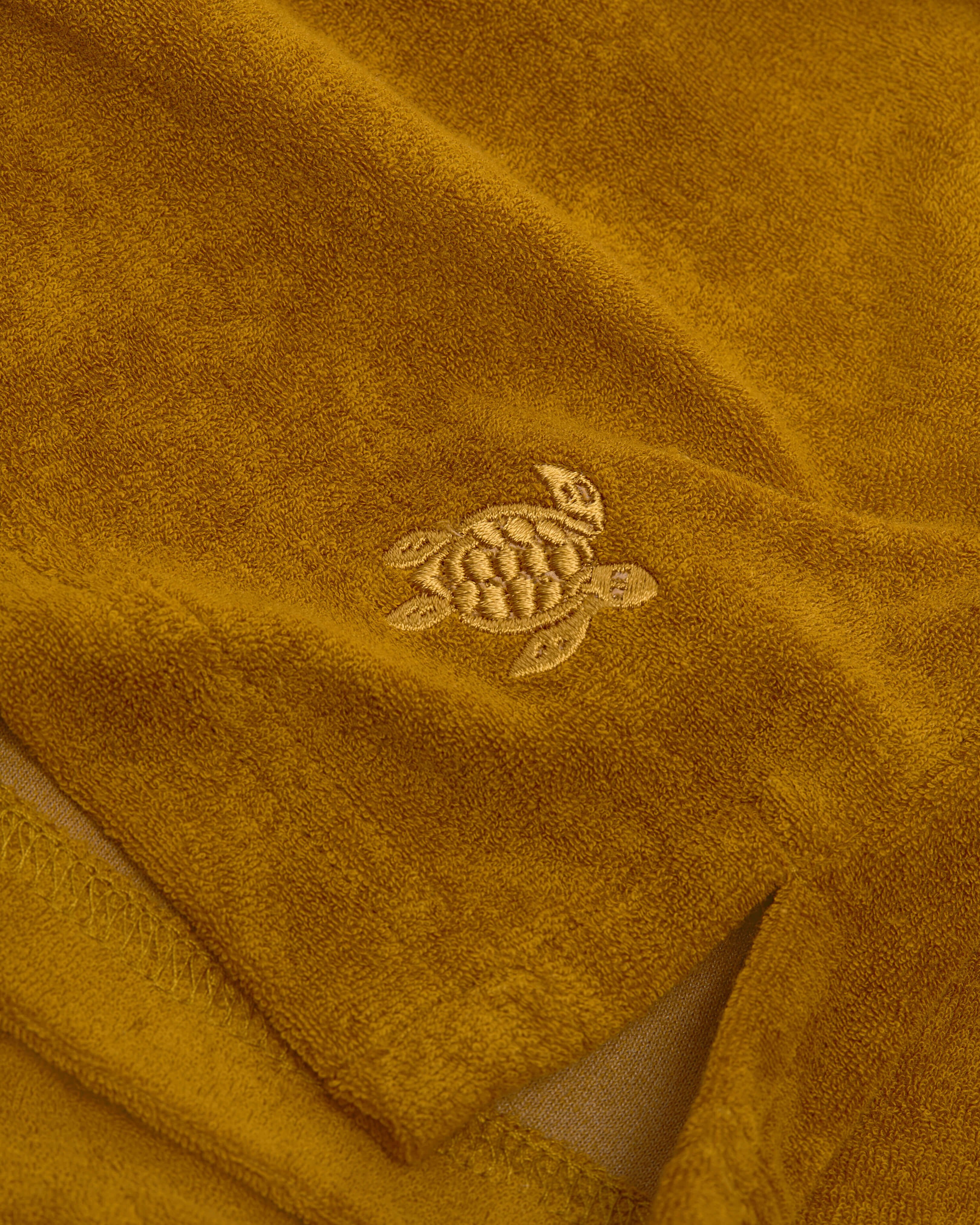 Camisa de bolos de tejido terry de color liso para hombre MUD supp4 view