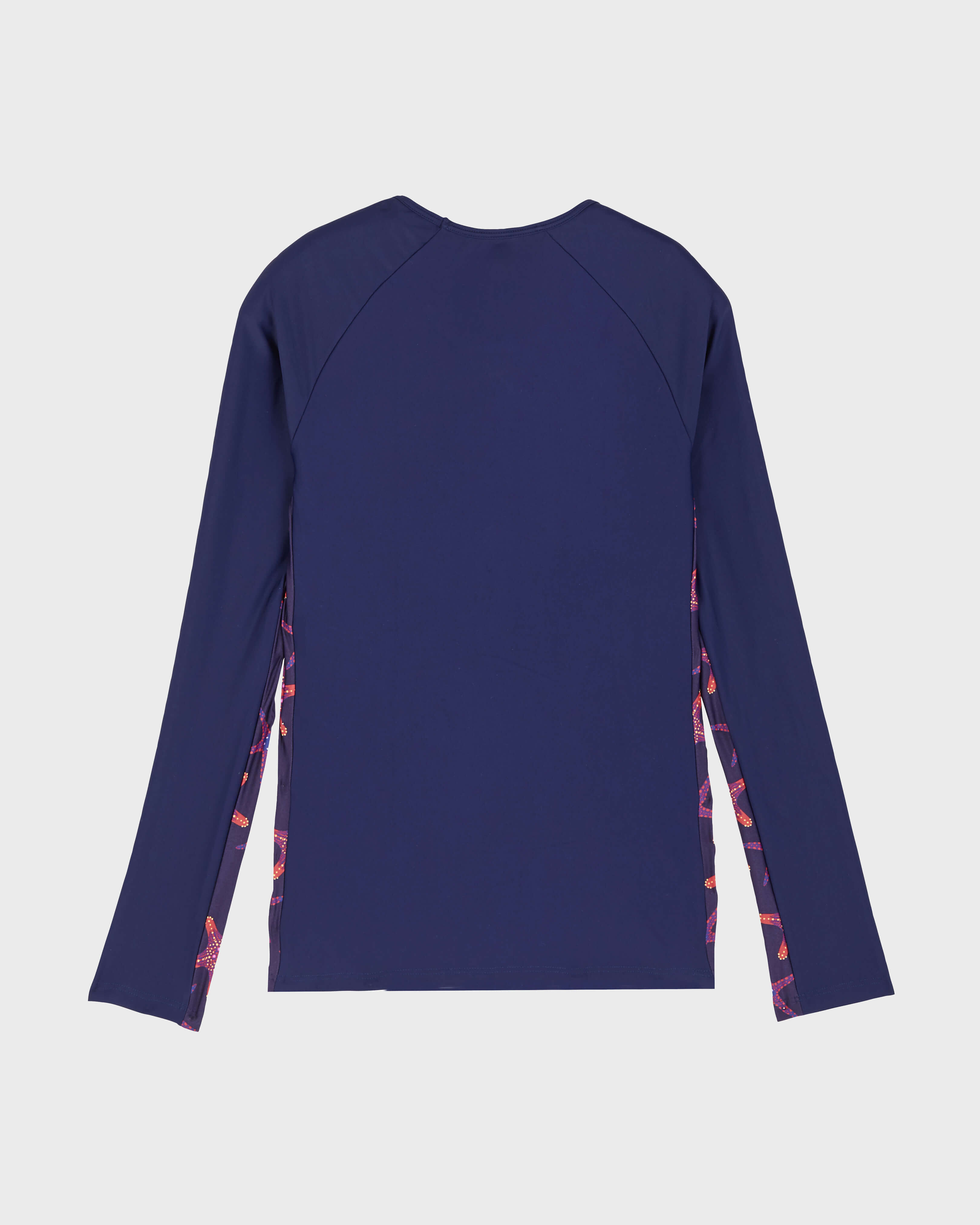 Camiseta térmica con estampado Starfish Dance para mujer ZAFIRO back view