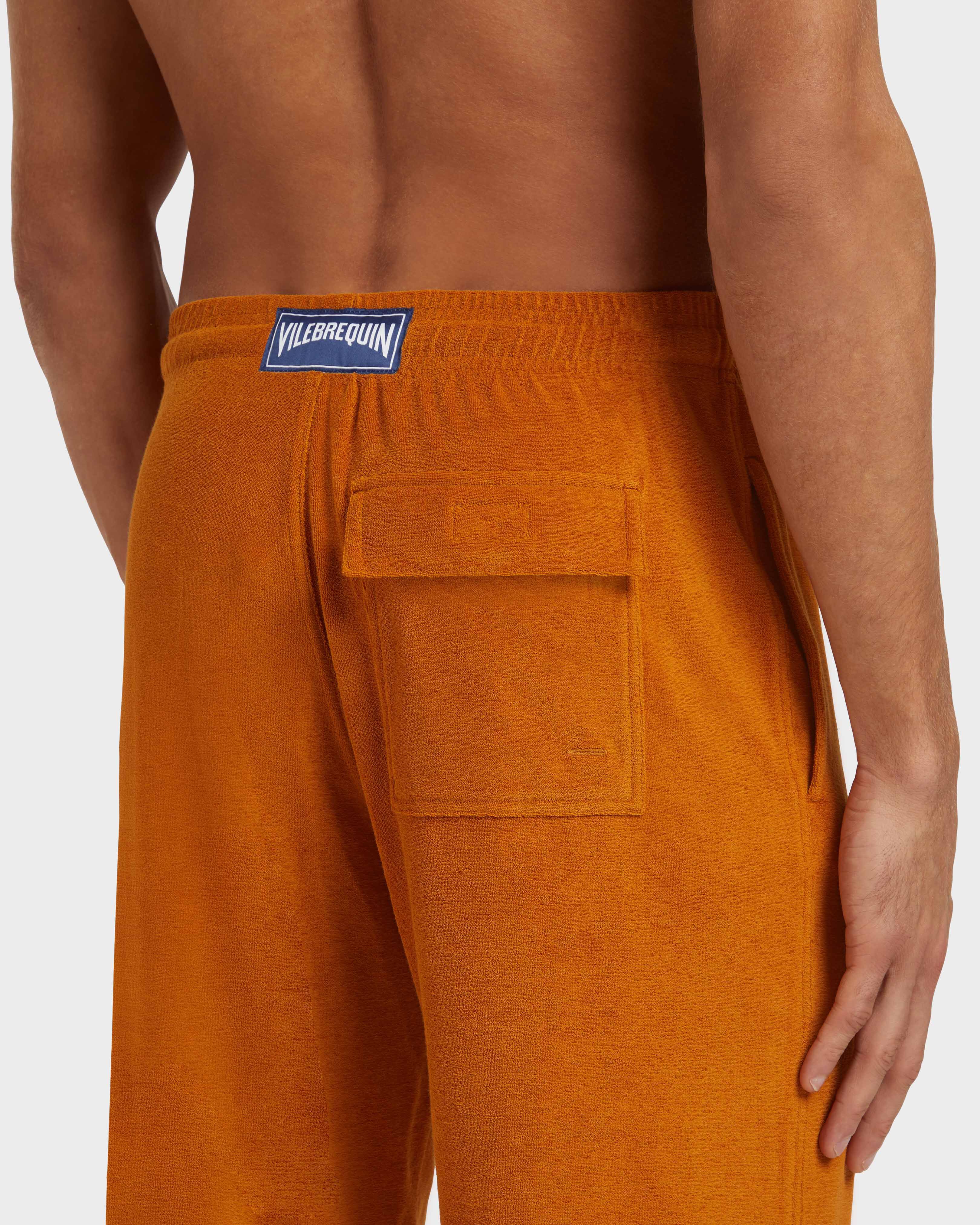 Men Terry Pants Solid CARAMEL supp2 view