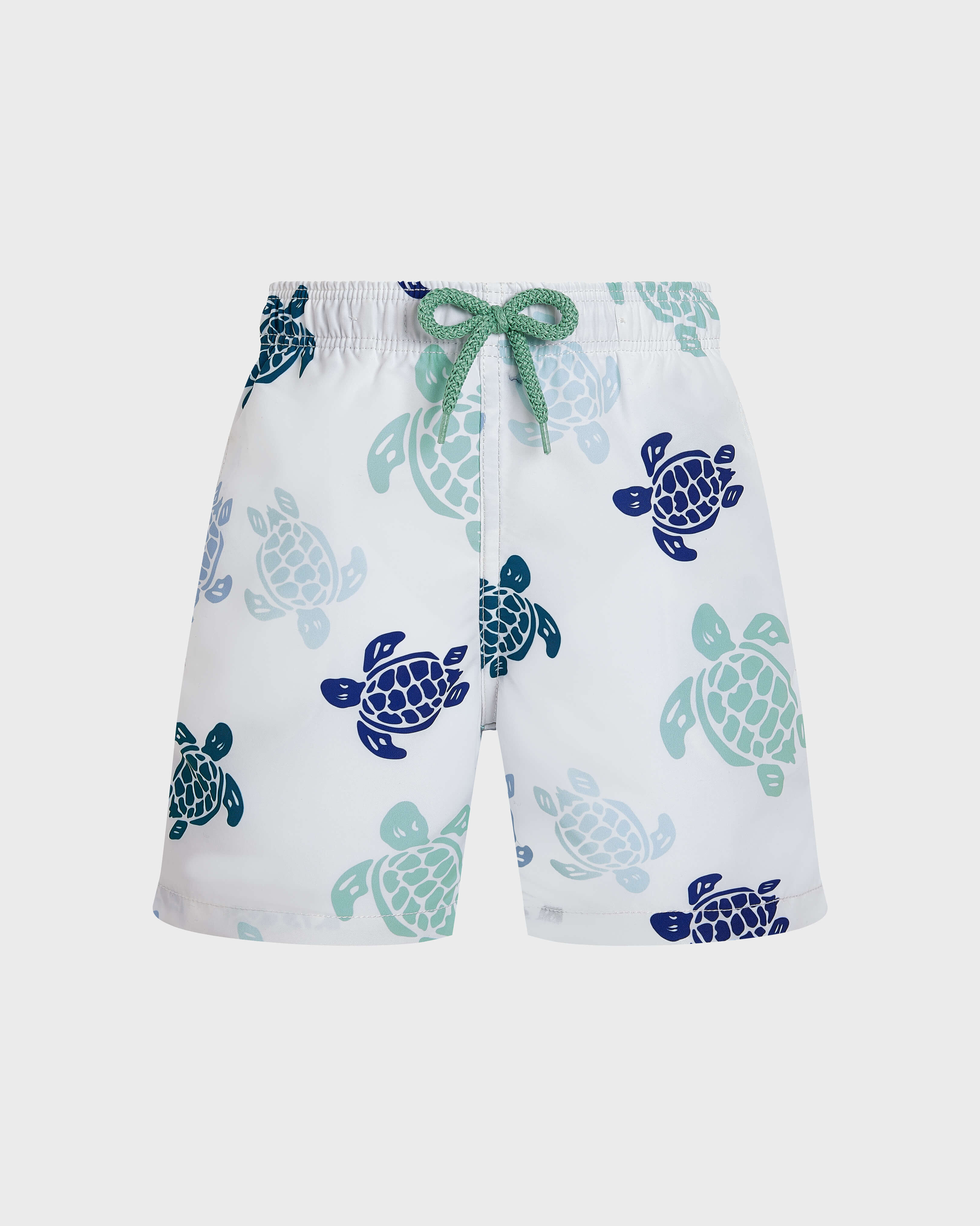 Pantaloncini mare bambino Tortues Multicolores BIANCO front view