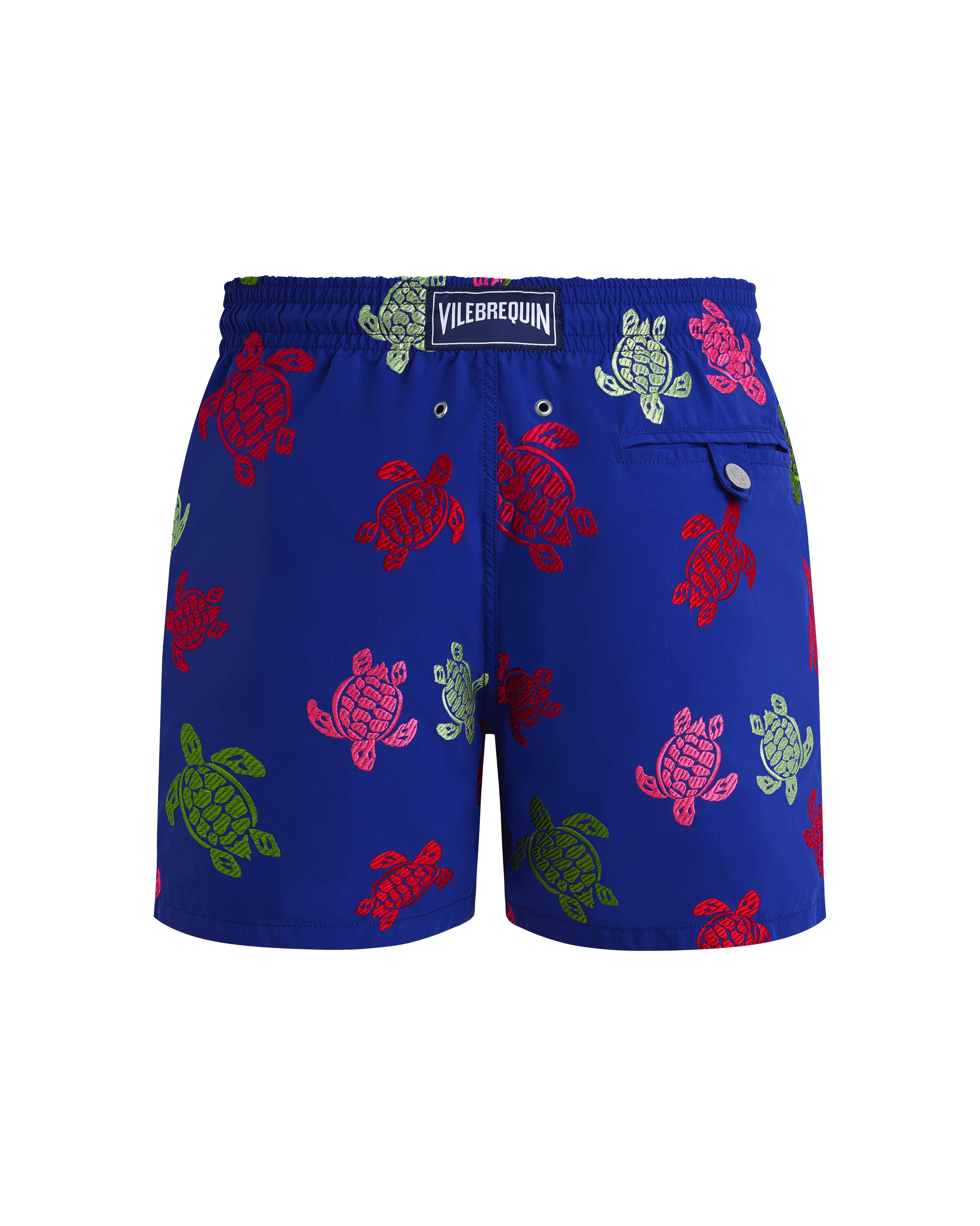 Men Swim Shorts Embroidered Tortue Multicolore - Limited Edition MARRAKECH back view