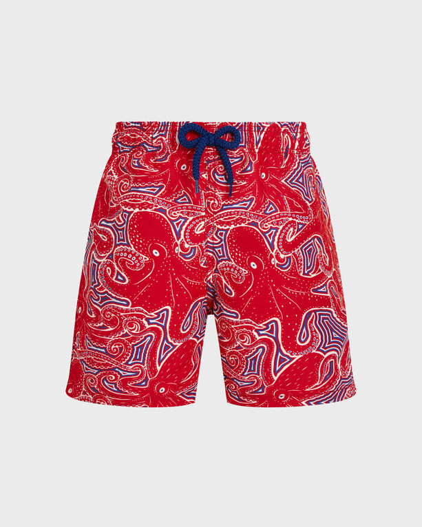 Vilebrequin - Boys Swim Shorts Hypnoctopus - Swimwear - Jim - Red - Size 8